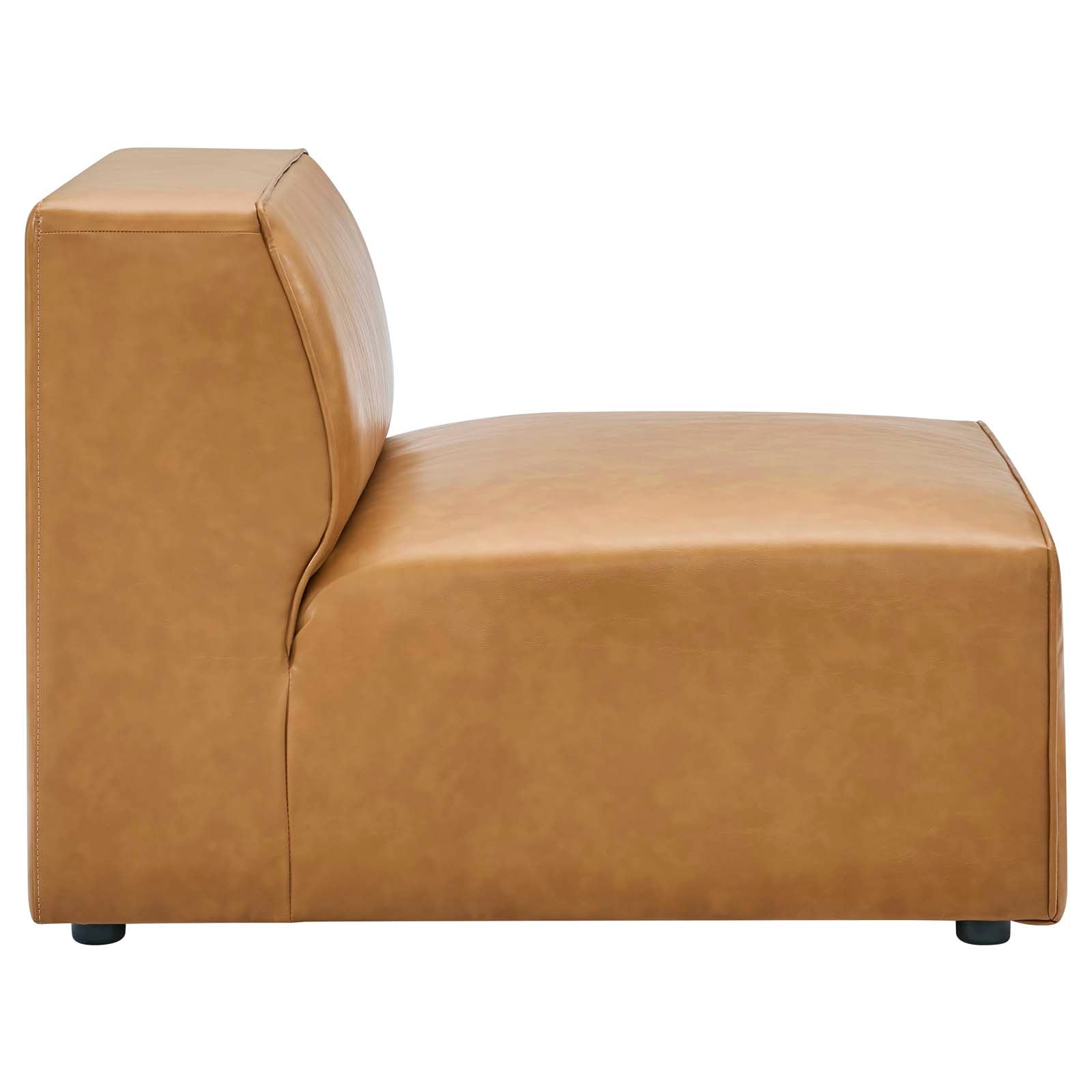 Mingle Vegan Leather Sofa and Ottoman Set by Modway