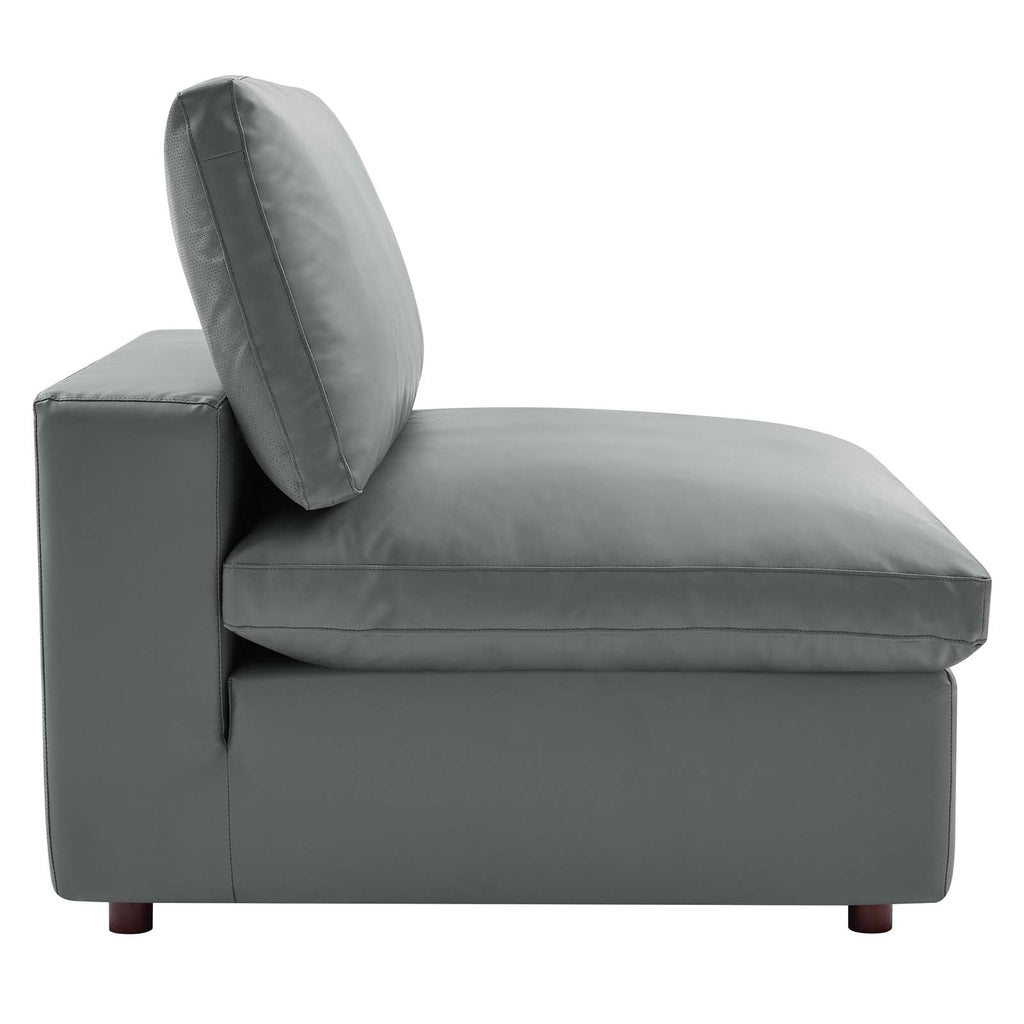 Commix Down Filled Overstuffed Vegan Leather 4-Seater Sofa by Modway