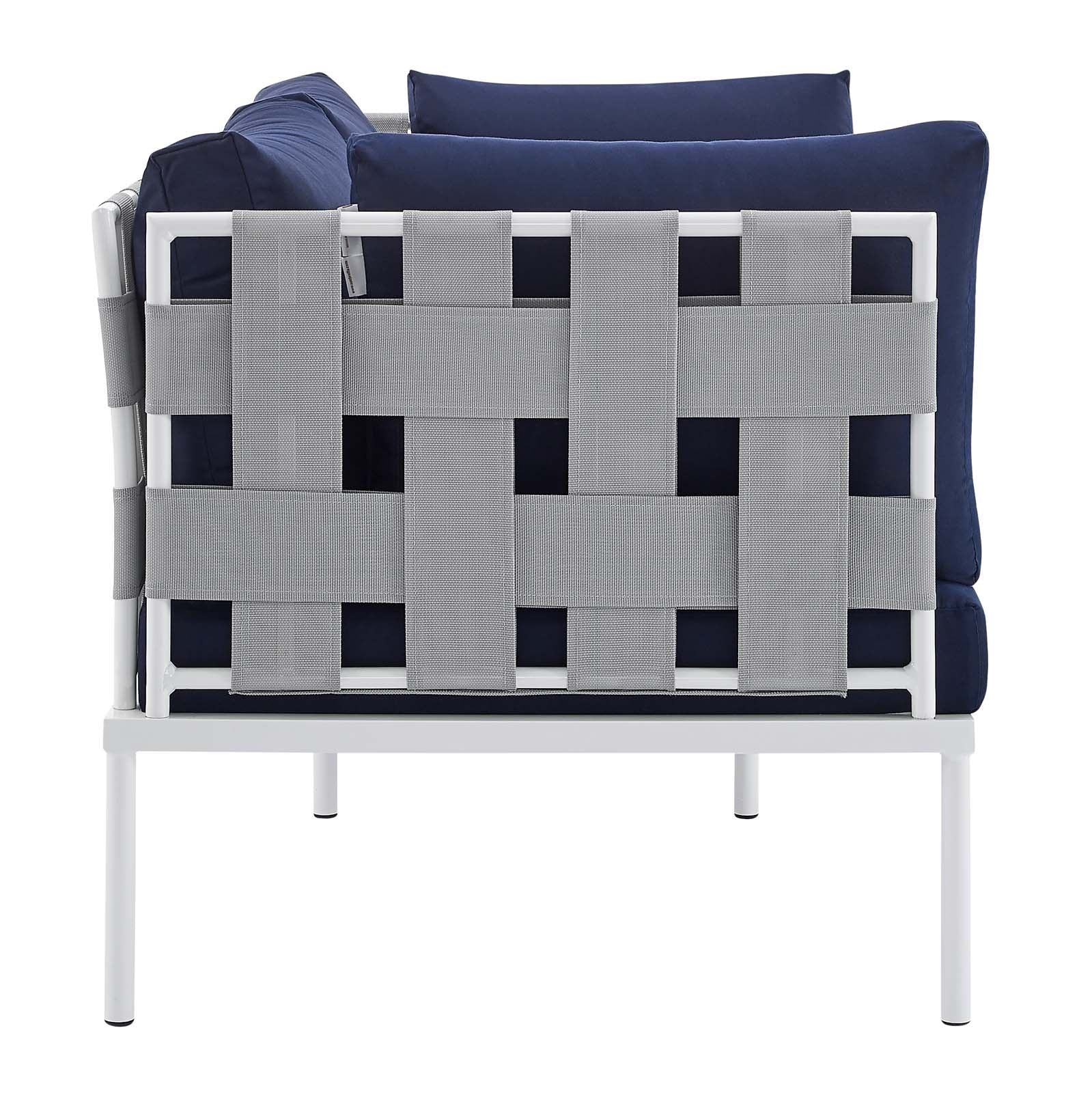 Harmony 5-Piece Sunbrella¨ Outdoor Patio Aluminum Furniture Set by Modway