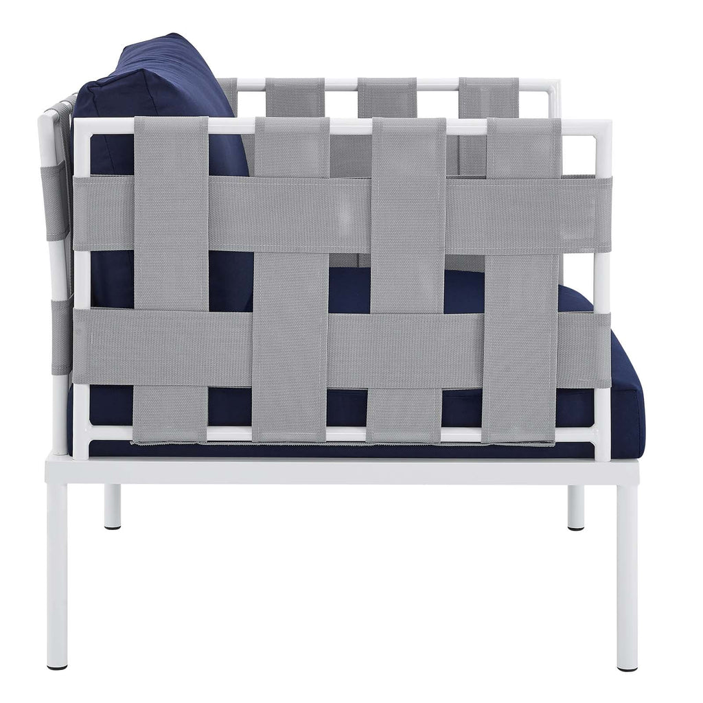 Harmony 6-Piece Sunbrella¨ Outdoor Patio Aluminum Seating Set by Modway