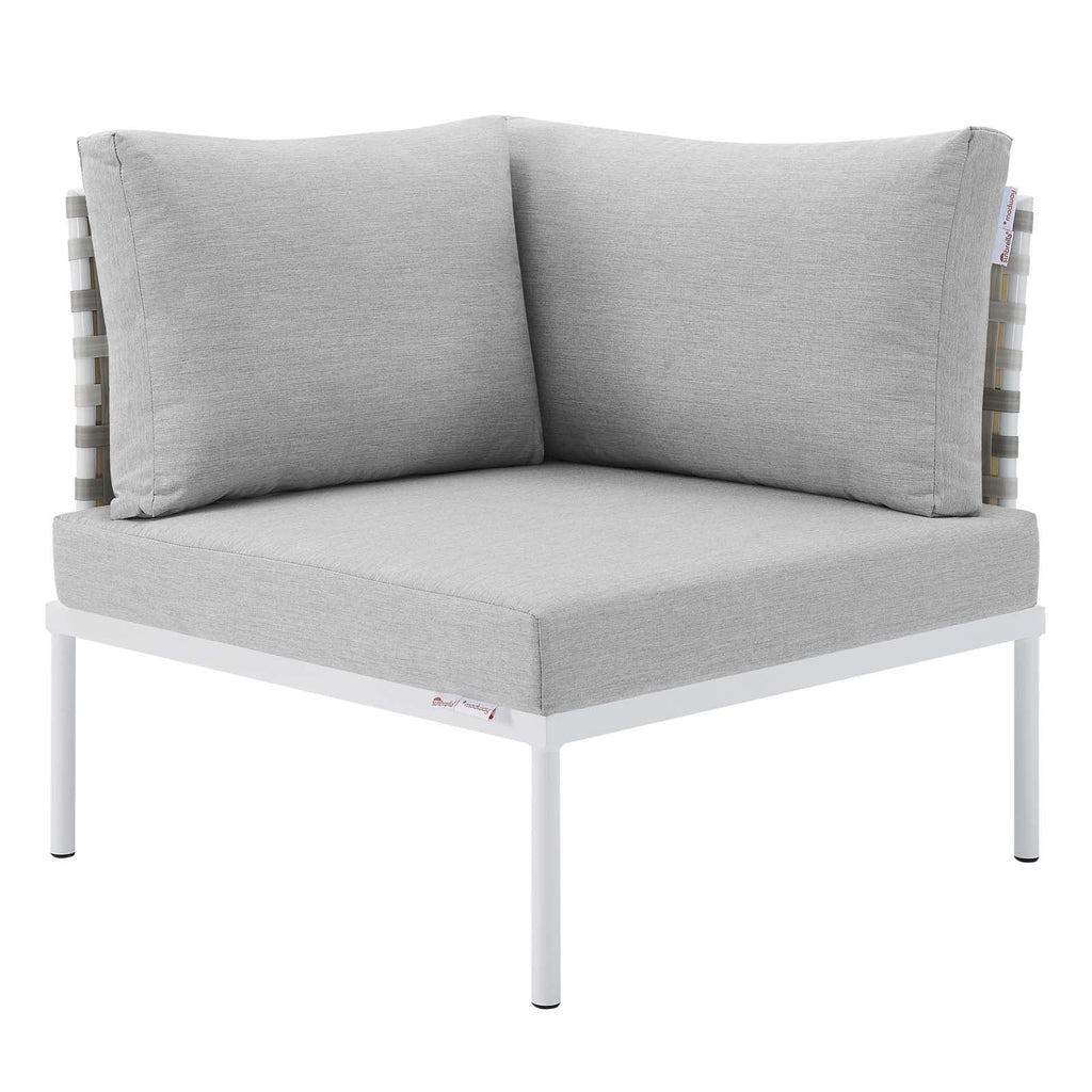 Harmony 7-Piece Sunbrella¨ Basket Weave Outdoor Patio Aluminum Sectional Sofa Set by Modway