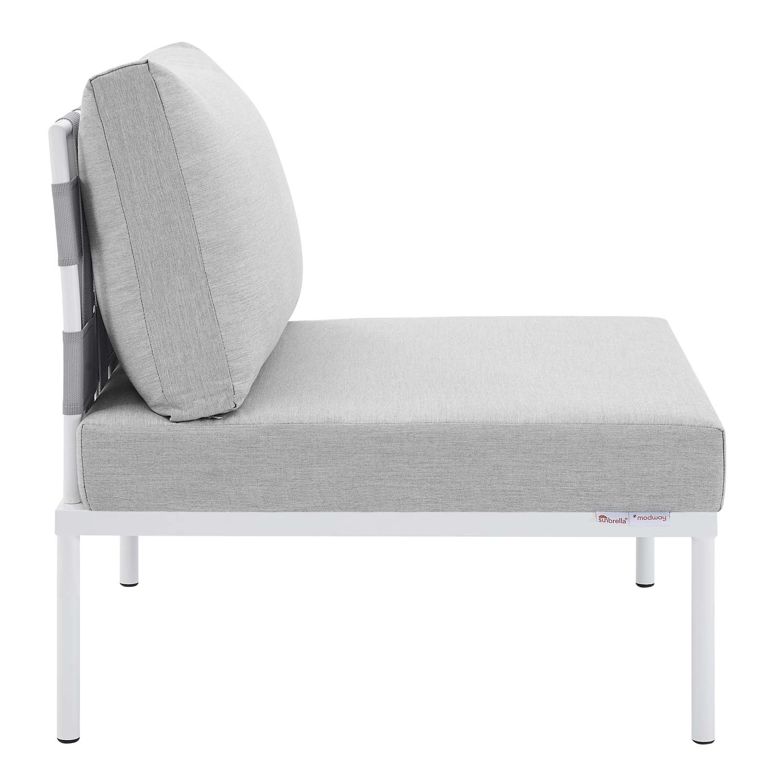Harmony 7-Piece Sunbrella¨ Outdoor Patio Aluminum Sectional Sofa Set by Modway