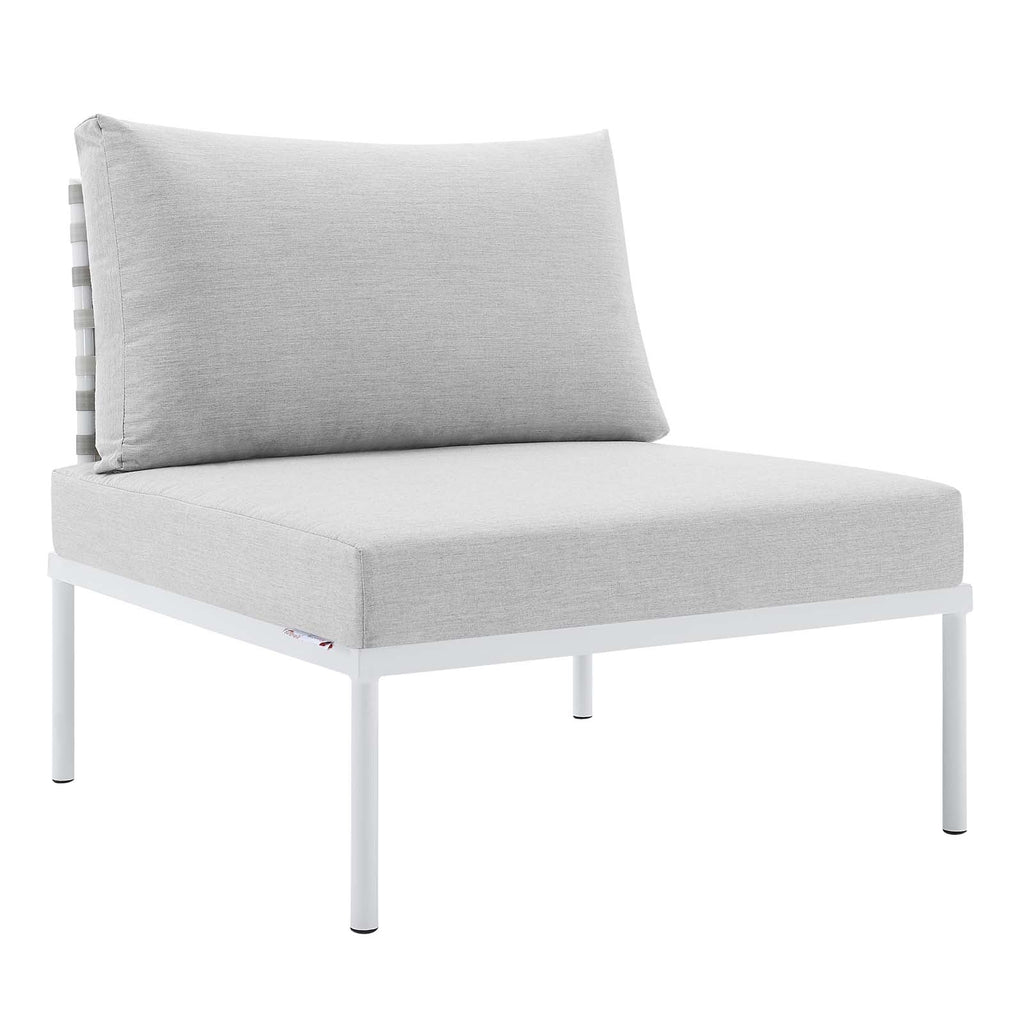 Harmony 8-Piece Sunbrella¨ Basket Weave Outdoor Patio Aluminum Sectional Sofa Set by Modway