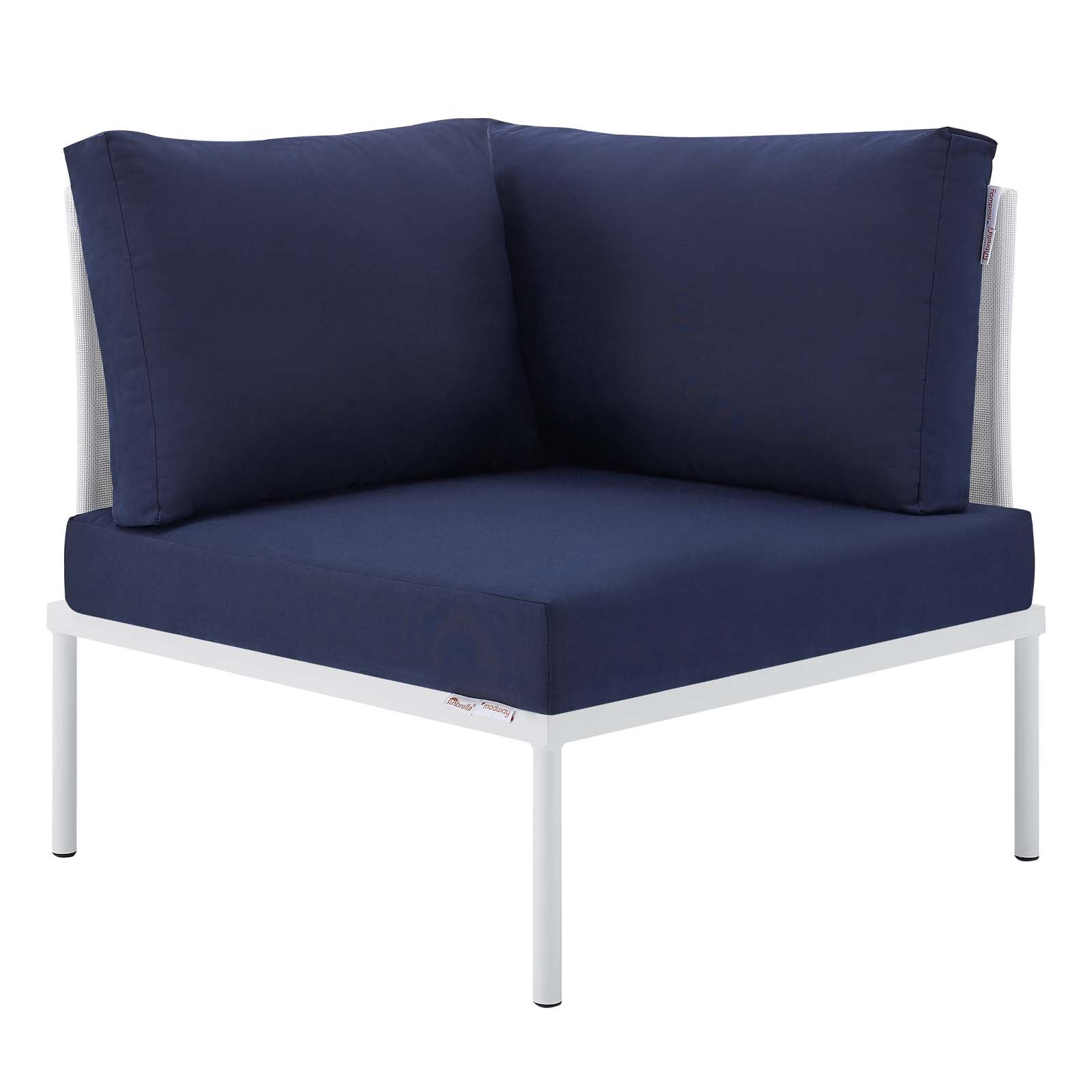 Harmony 8-Piece Sunbrella¨ Outdoor Patio Aluminum Seating Set by Modway