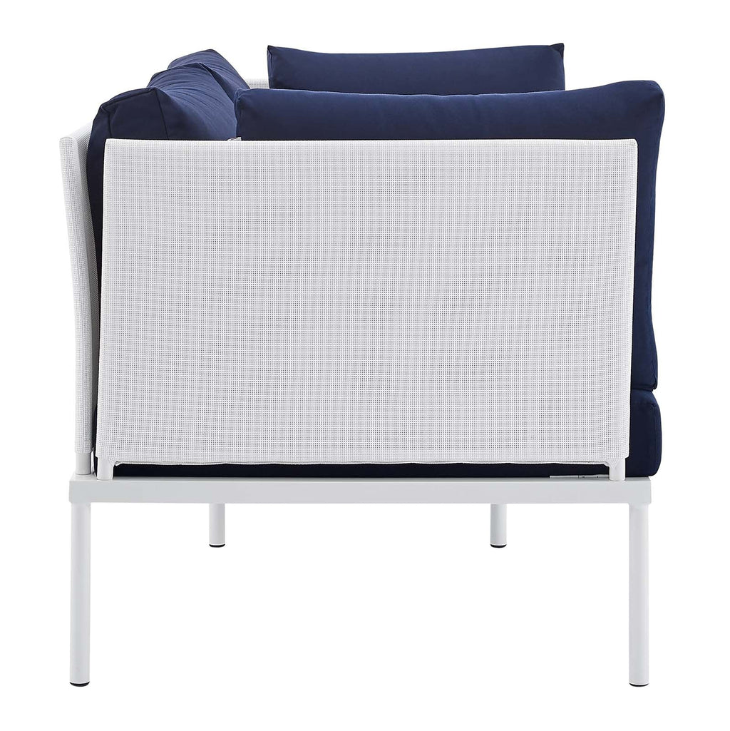 Harmony 8-Piece Sunbrella¨ Outdoor Patio Aluminum Seating Set by Modway