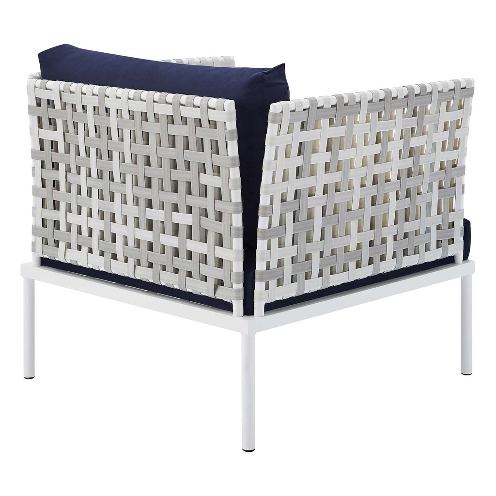 Harmony 10-Piece Sunbrella¨ Basket Weave Outdoor Patio Aluminum Sectional Sofa Set by Modway