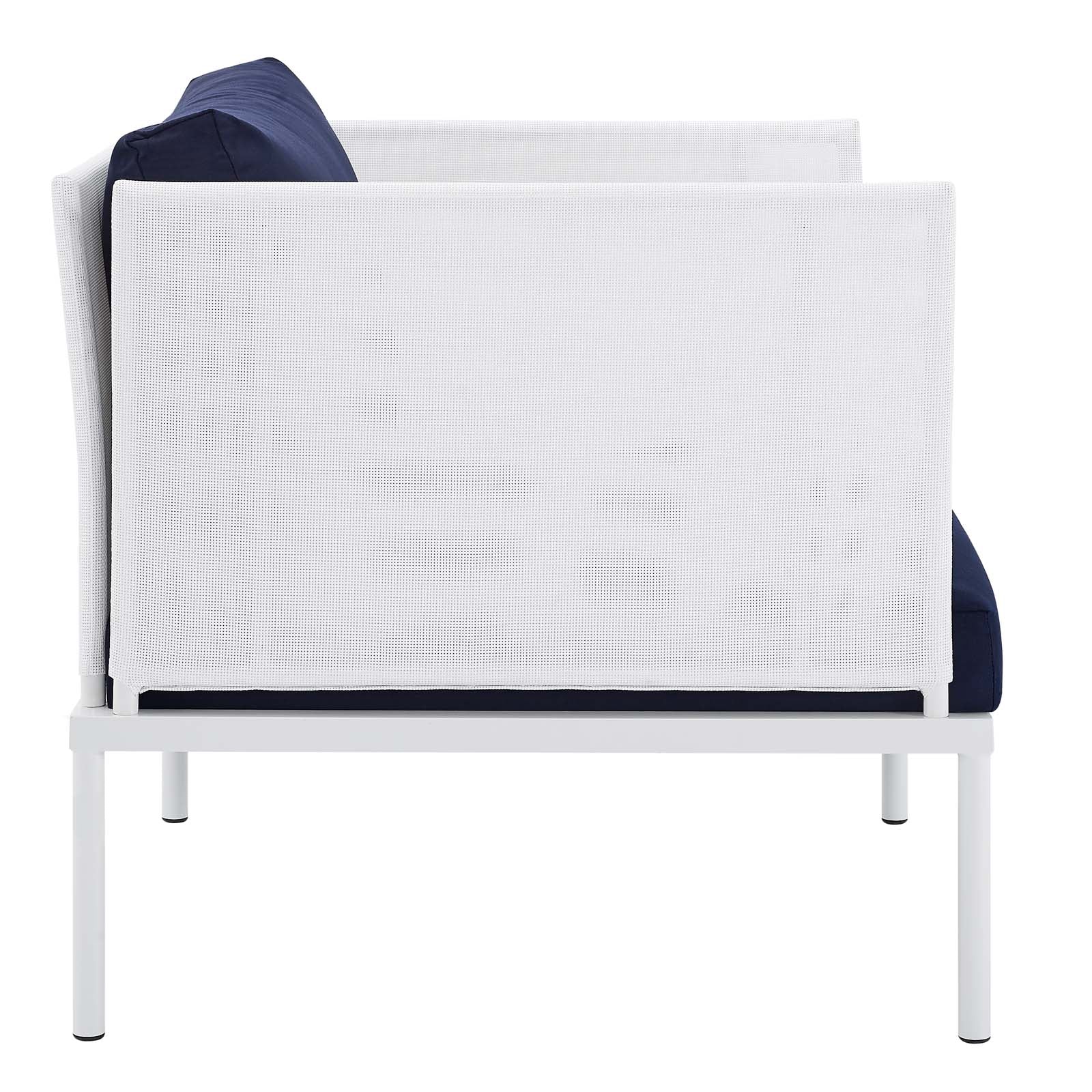 Harmony 10-Piece Sunbrella¨ Outdoor Patio Aluminum Sectional Sofa Set by Modway