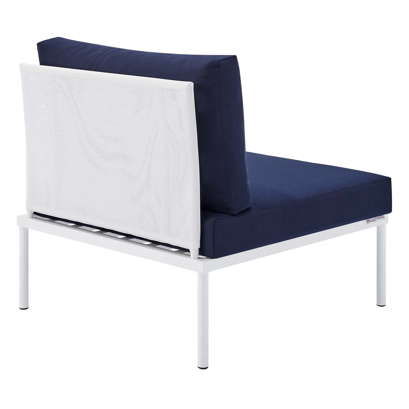 Harmony Sunbrella¨ Outdoor Patio Aluminum Armless Chair by Modway