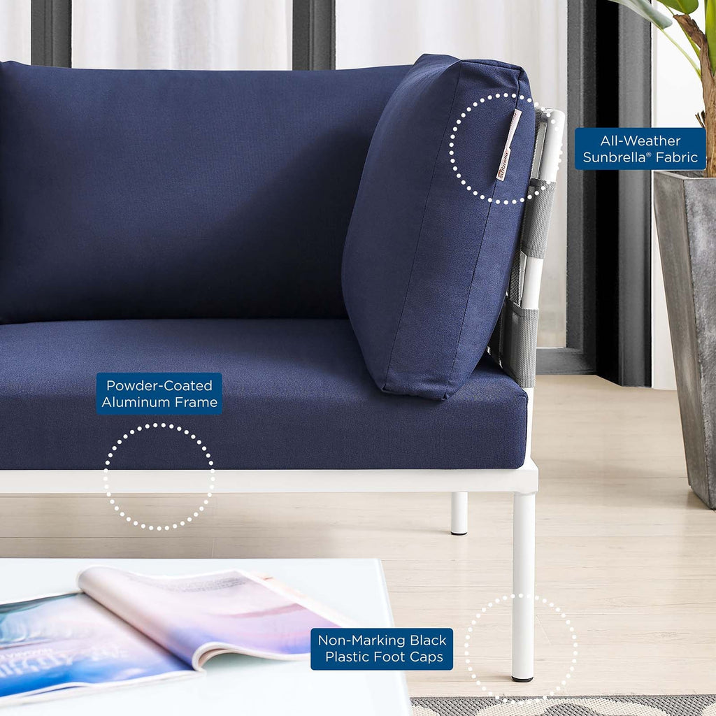 Harmony Sunbrella¨ Outdoor Patio Aluminum Sofa by Modway