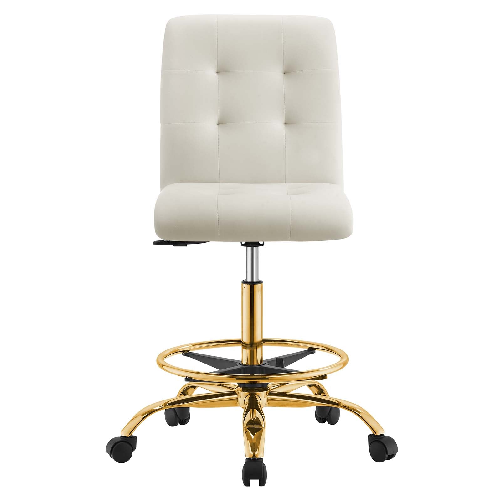 Prim Armless Performance Velvet Drafting Chair by Modway