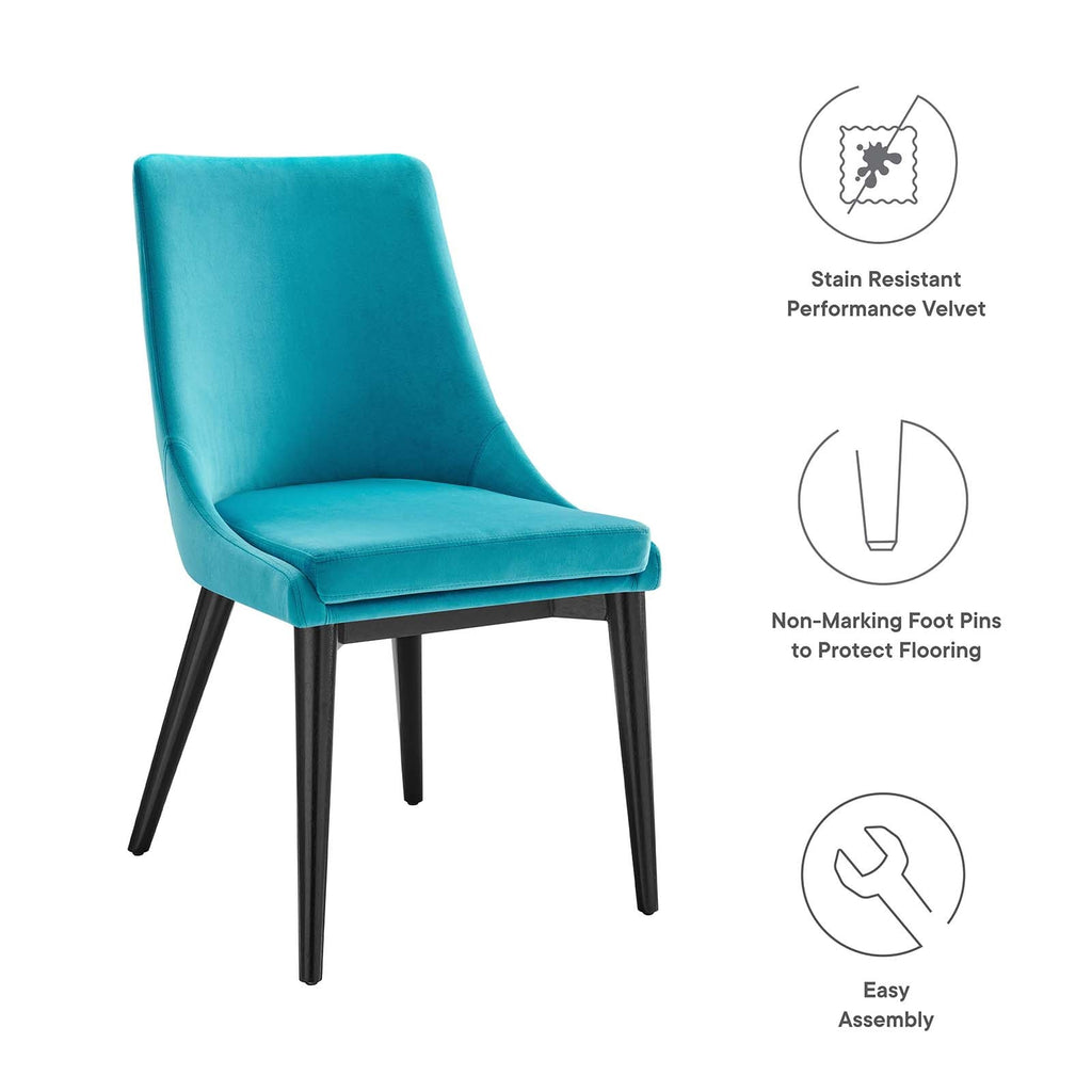 Viscount Performance Velvet Dining Chair by Modway