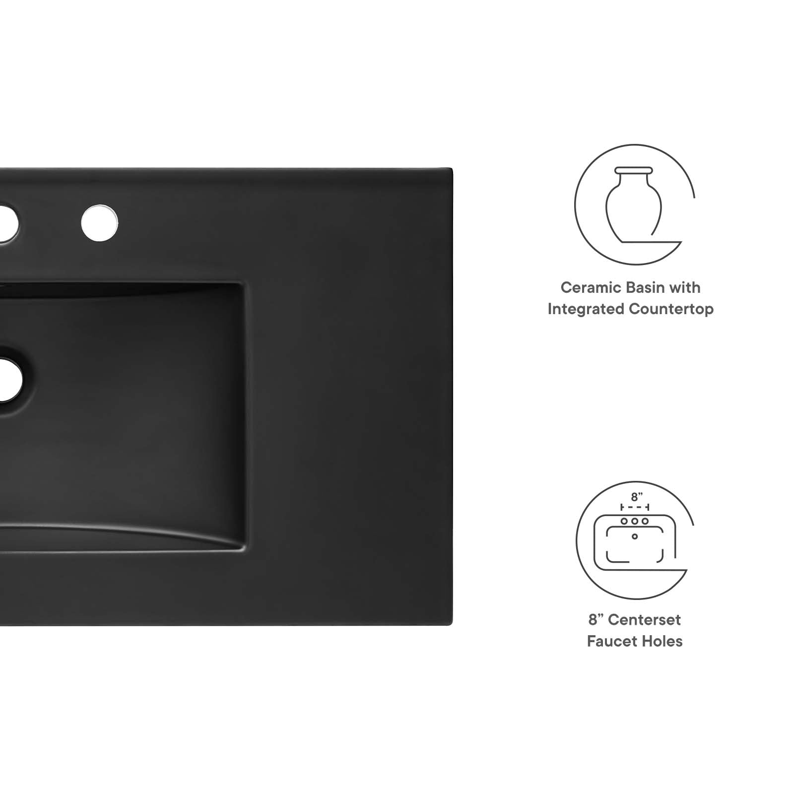 Cayman 36" Bathroom Sink by Modway