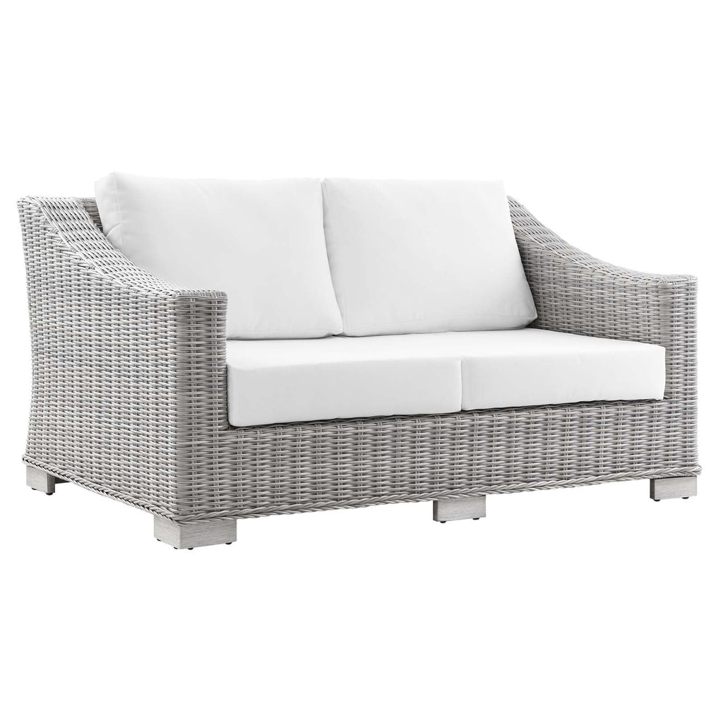 Conway 5-Piece Outdoor Patio Wicker Rattan Furniture Set by Modway