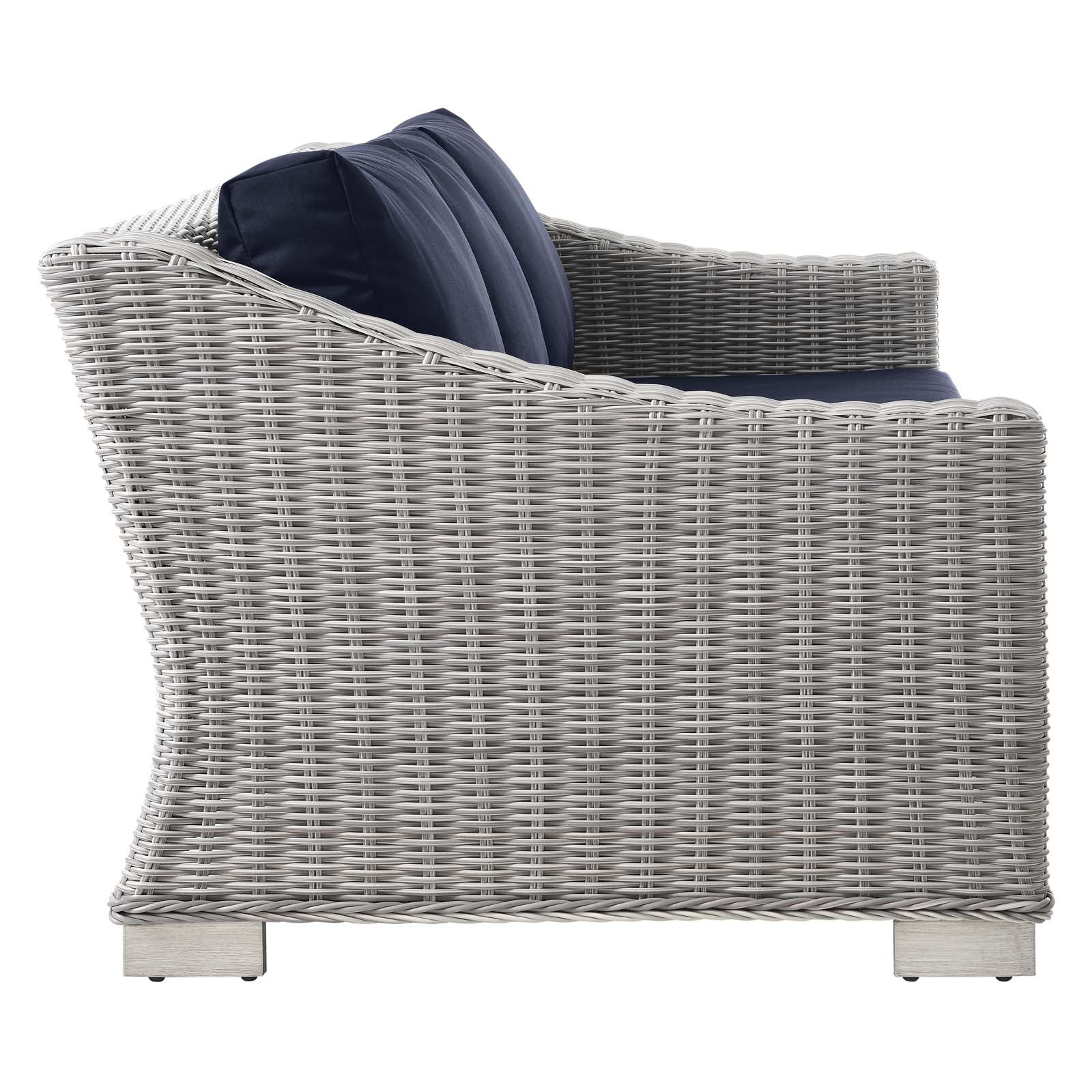 Conway 5-Piece Outdoor Patio Wicker Rattan Furniture Set by Modway
