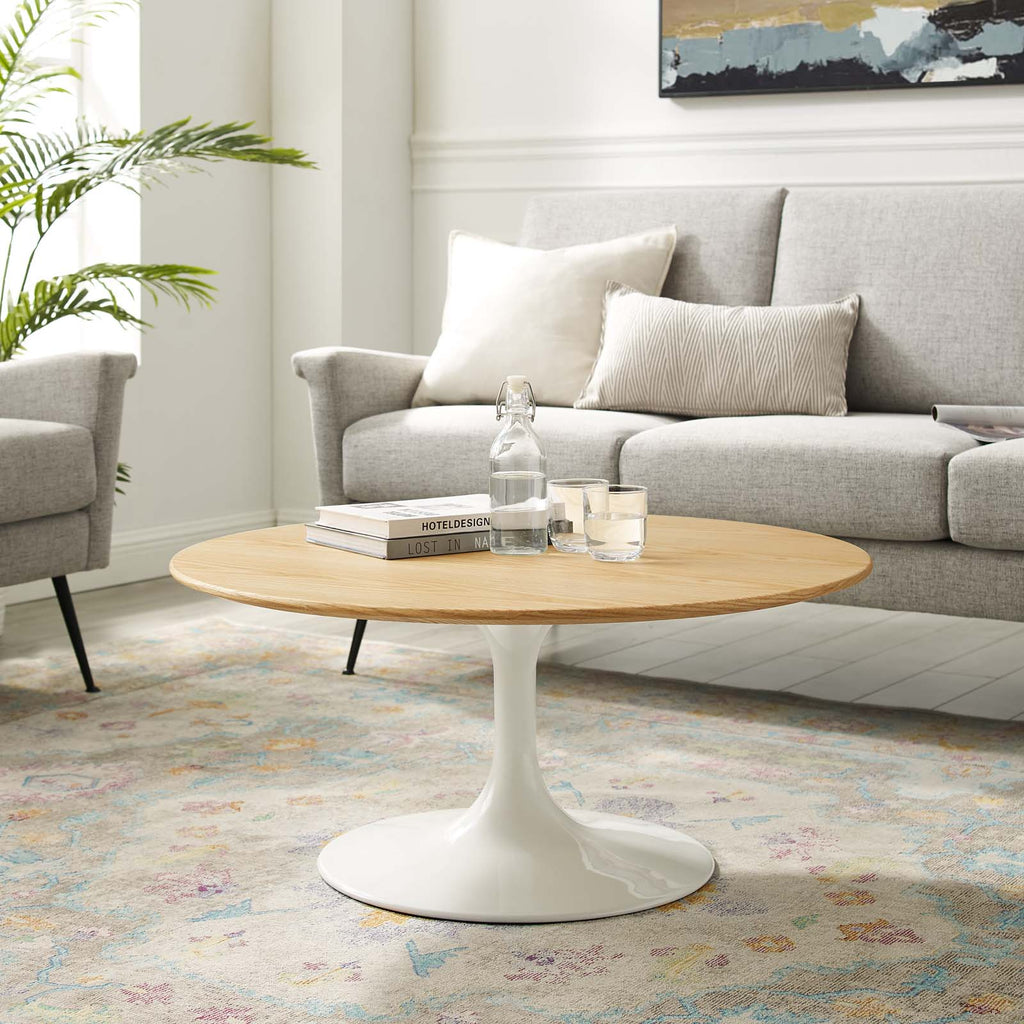Lippa 36" Round Wood Coffee Table by Modway