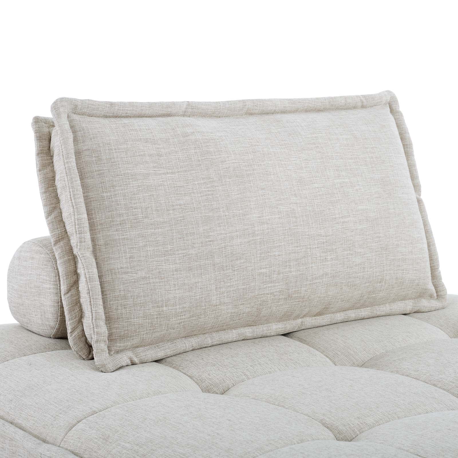 Saunter 4-Piece Tufted Fabric Fabric Sectional Sofa by Modway