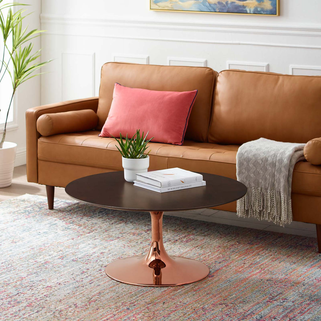 Lippa 36" Round Wood Coffee Table by Modway