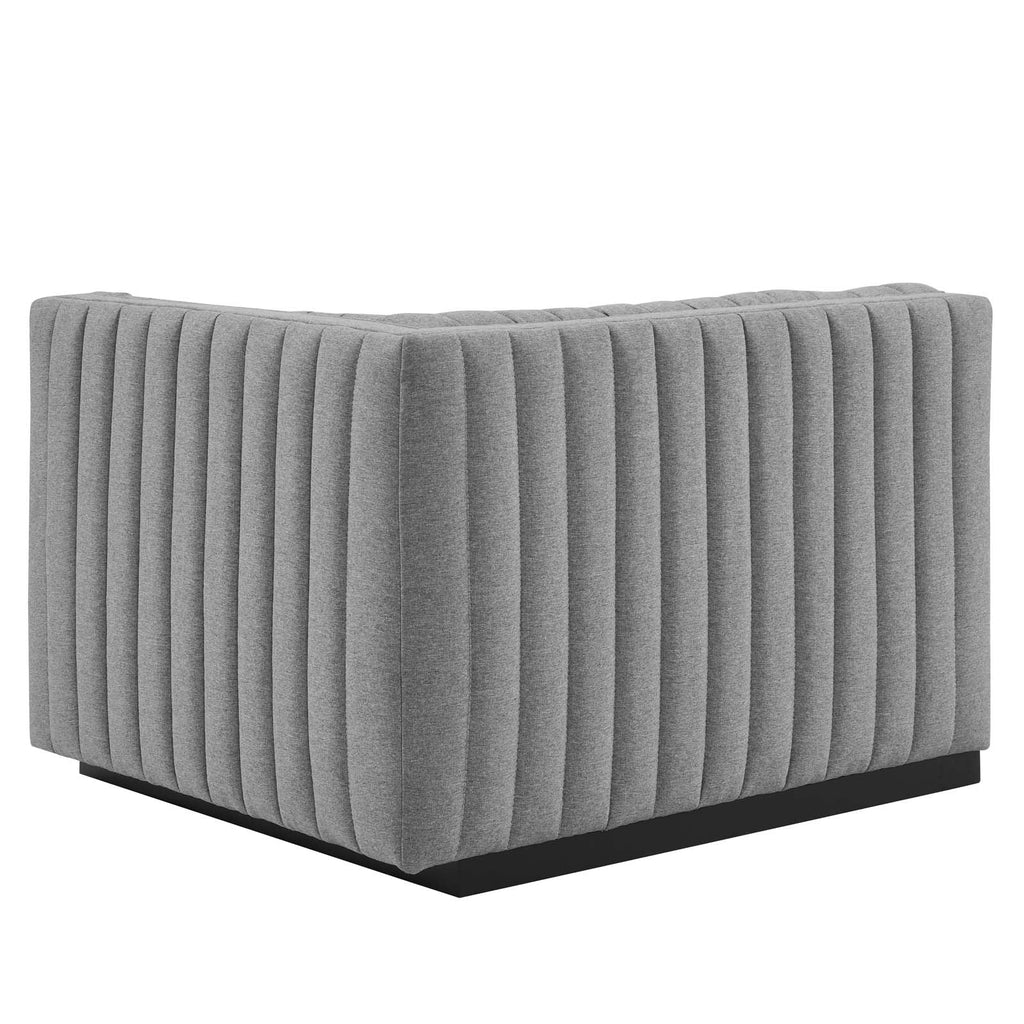 Conjure Channel Tufted Upholstered Fabric Right-Arm Chair by Modway