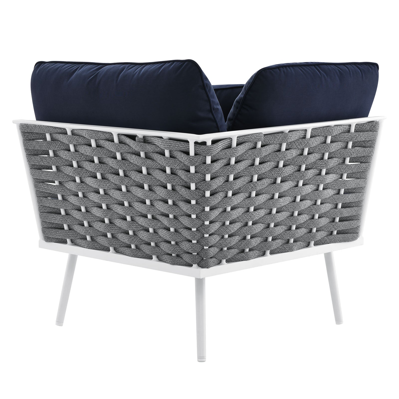 Stance Outdoor Patio Aluminum Corner Chair by Modway