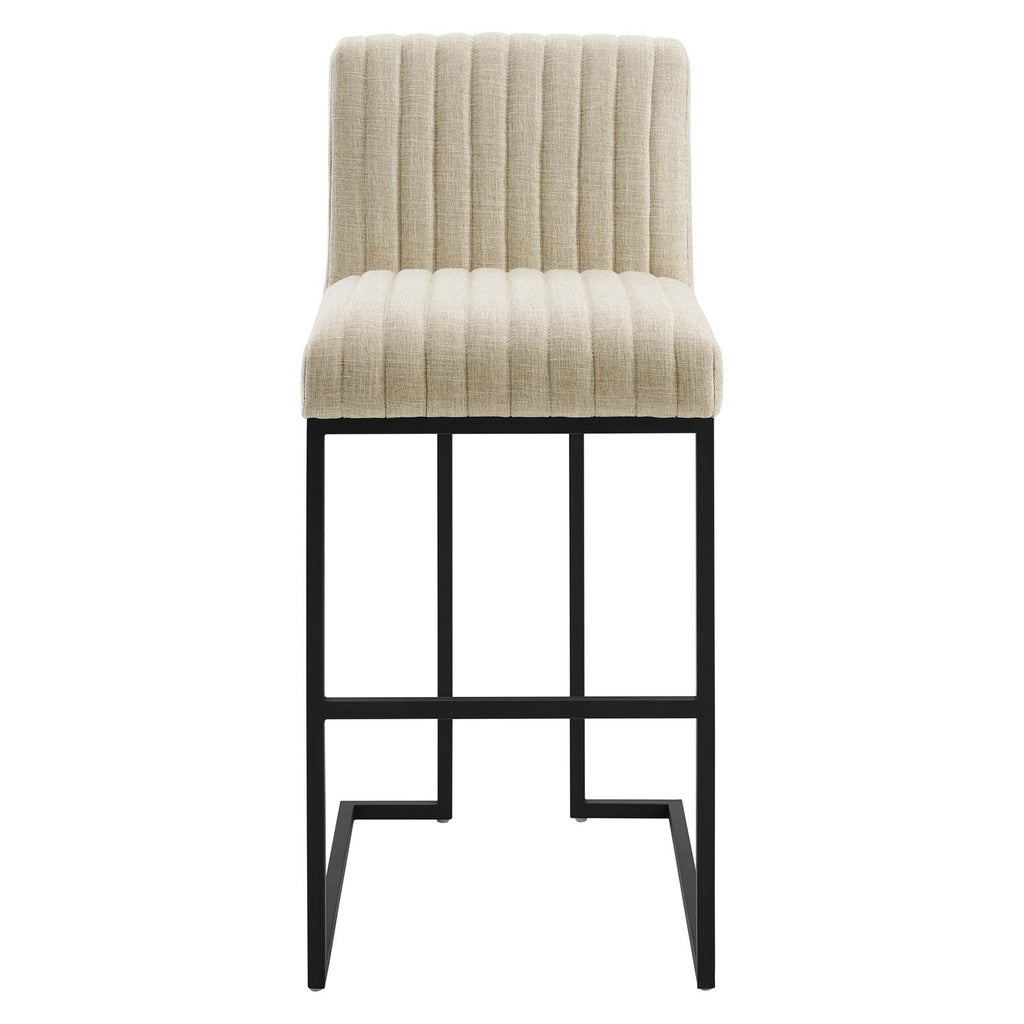 Indulge Channel Tufted Fabric Bar Stools by Modway