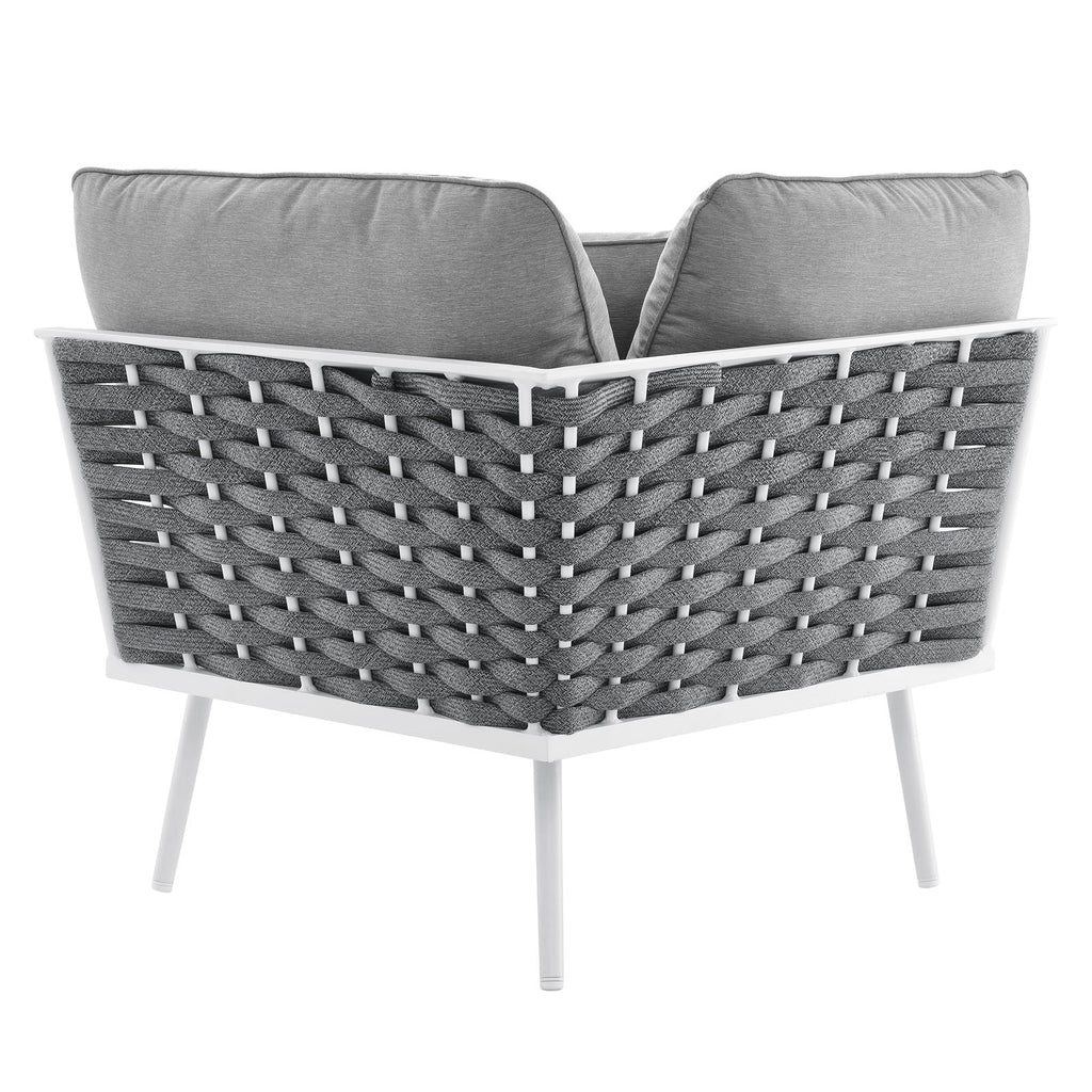 Stance Outdoor Patio Aluminum Small Sectional Sofa by Modway
