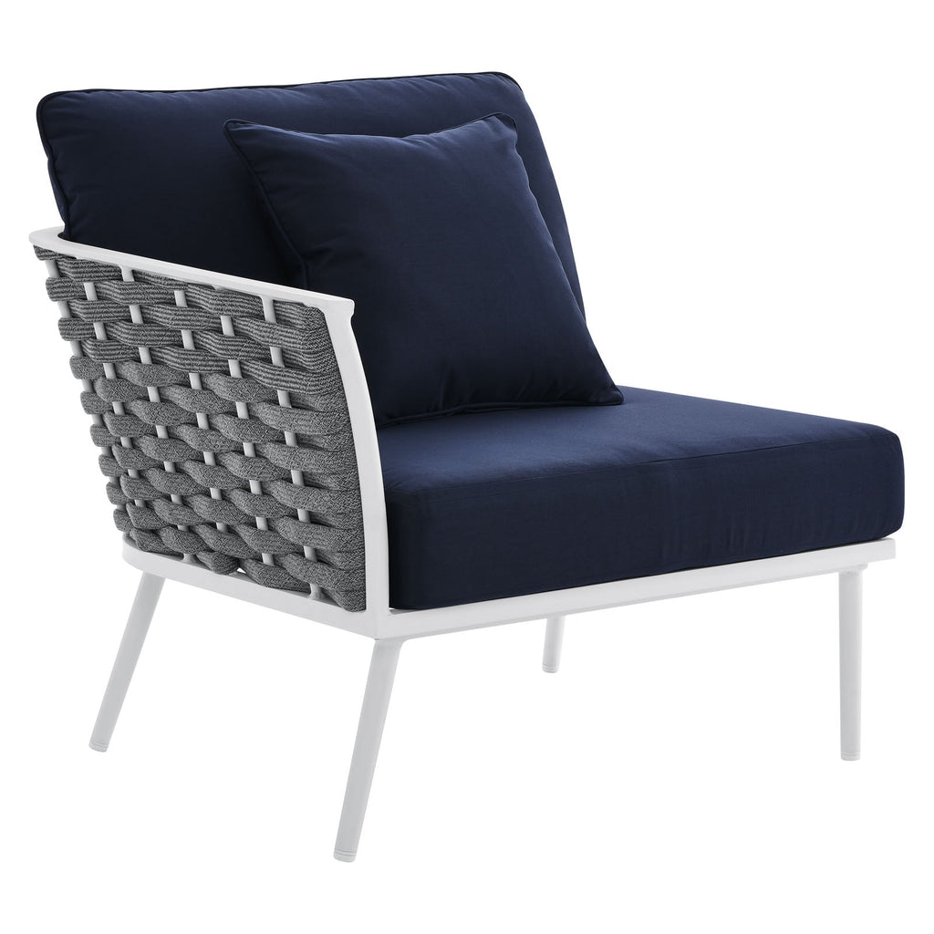 Stance Outdoor Patio Aluminum Large Sectional Sofa by Modway
