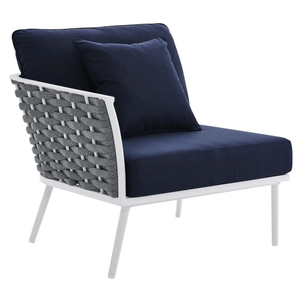 Stance 7 Piece Outdoor Patio Aluminum Sectional Sofa Set by Modway