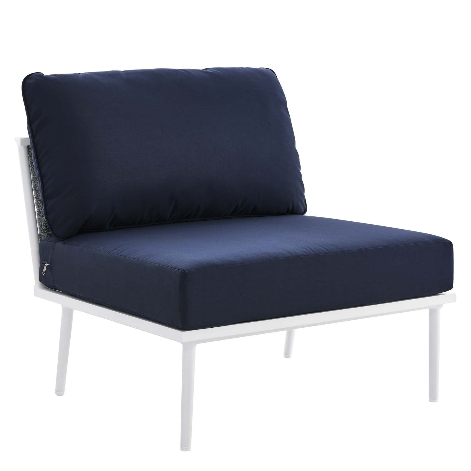Stance 7 Piece Outdoor Patio Aluminum Sectional Sofa Set by Modway
