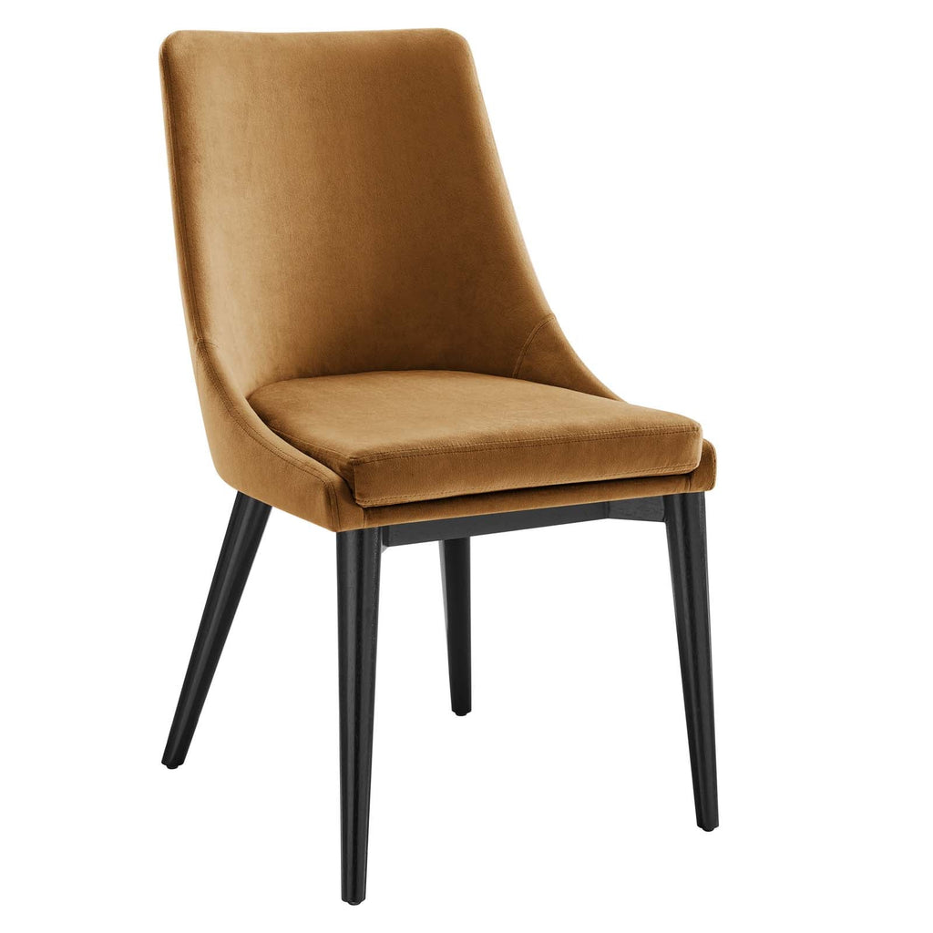 Viscount Accent Performance Velvet Dining Chairs Set of 2 by Modway