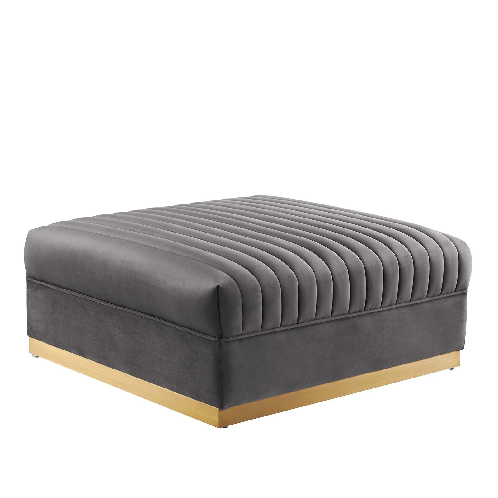 Sanguine 4-Piece Channel Tufted Performance Velvet Modular Sectional Sofa by Modway