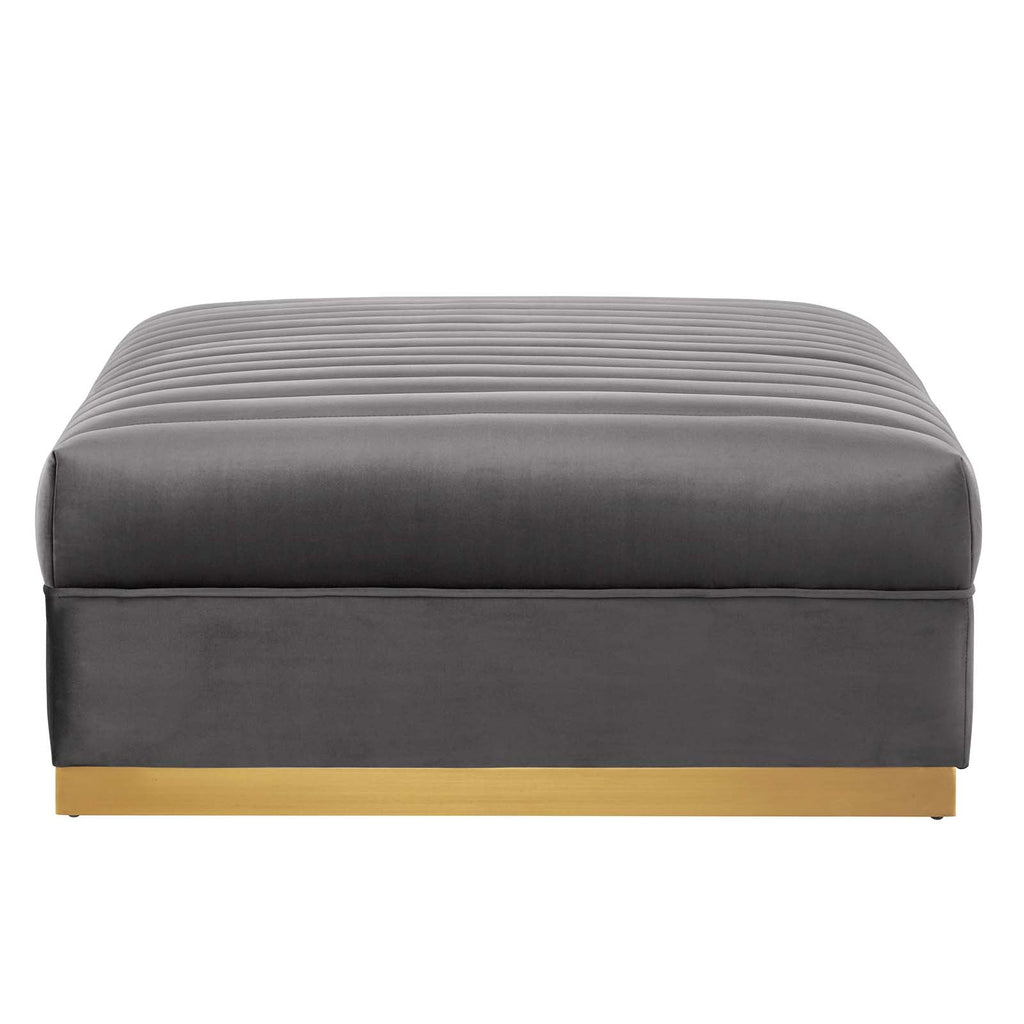 Sanguine 4-Piece Channel Tufted Performance Velvet Modular Sectional Sofa by Modway