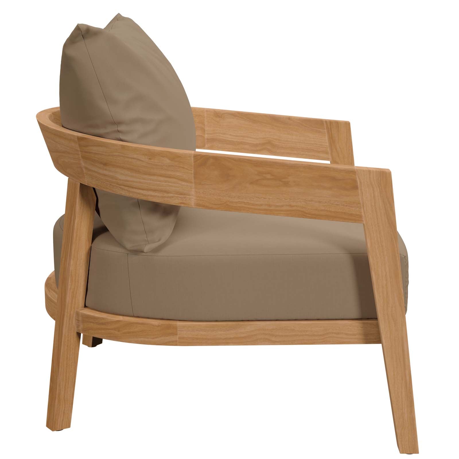 Brisbane 3-Piece Teak Wood Outdoor Patio Set by Modway