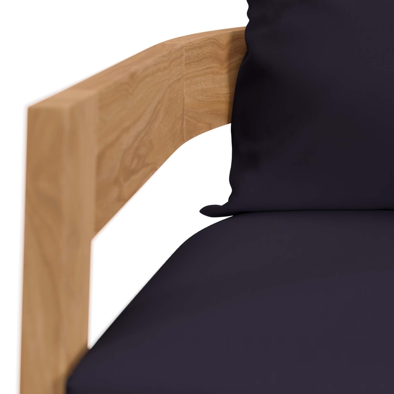 Brisbane 3-Piece Teak Wood Outdoor Patio Set by Modway