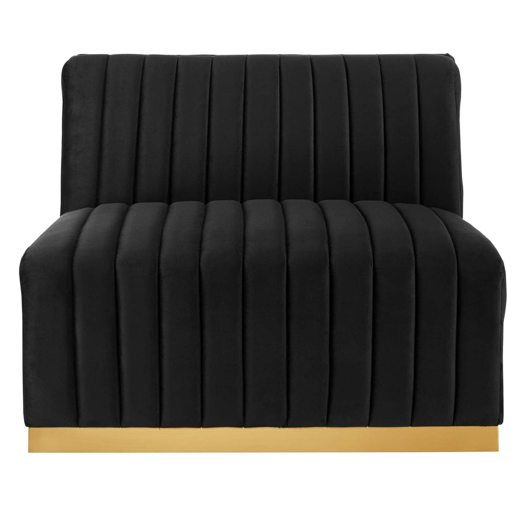 Conjure Channel Tufted Performance Velvet Sofa in