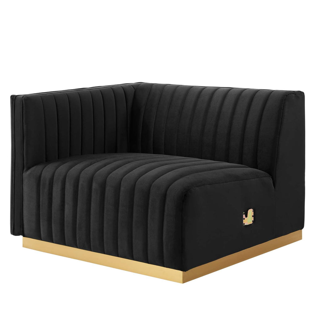 Conjure Channel Tufted 4-Piece Sectional