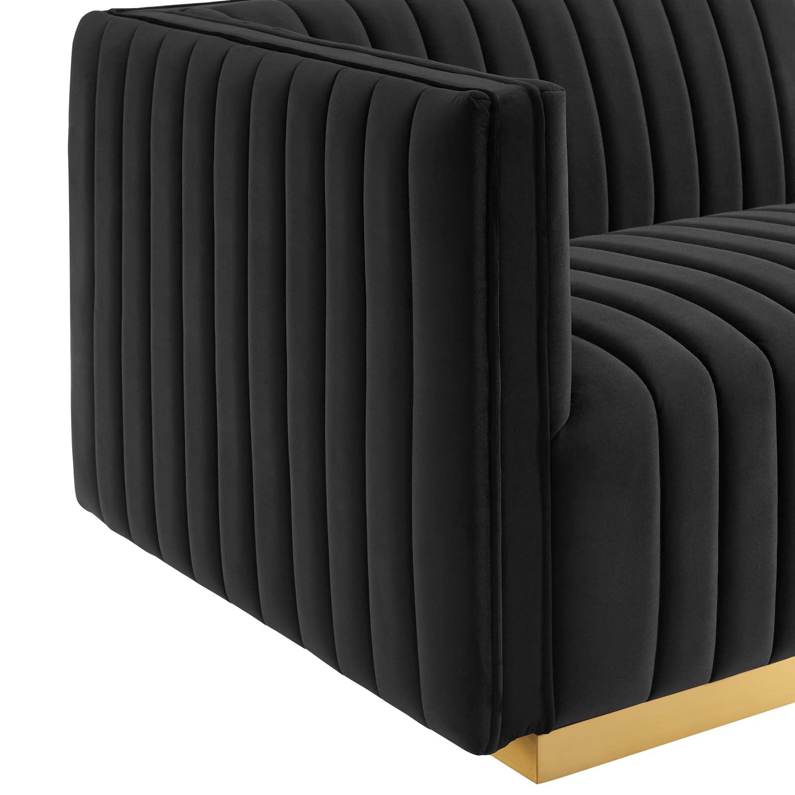 Conjure Channel Tufted Performance Velvet 5-Piece