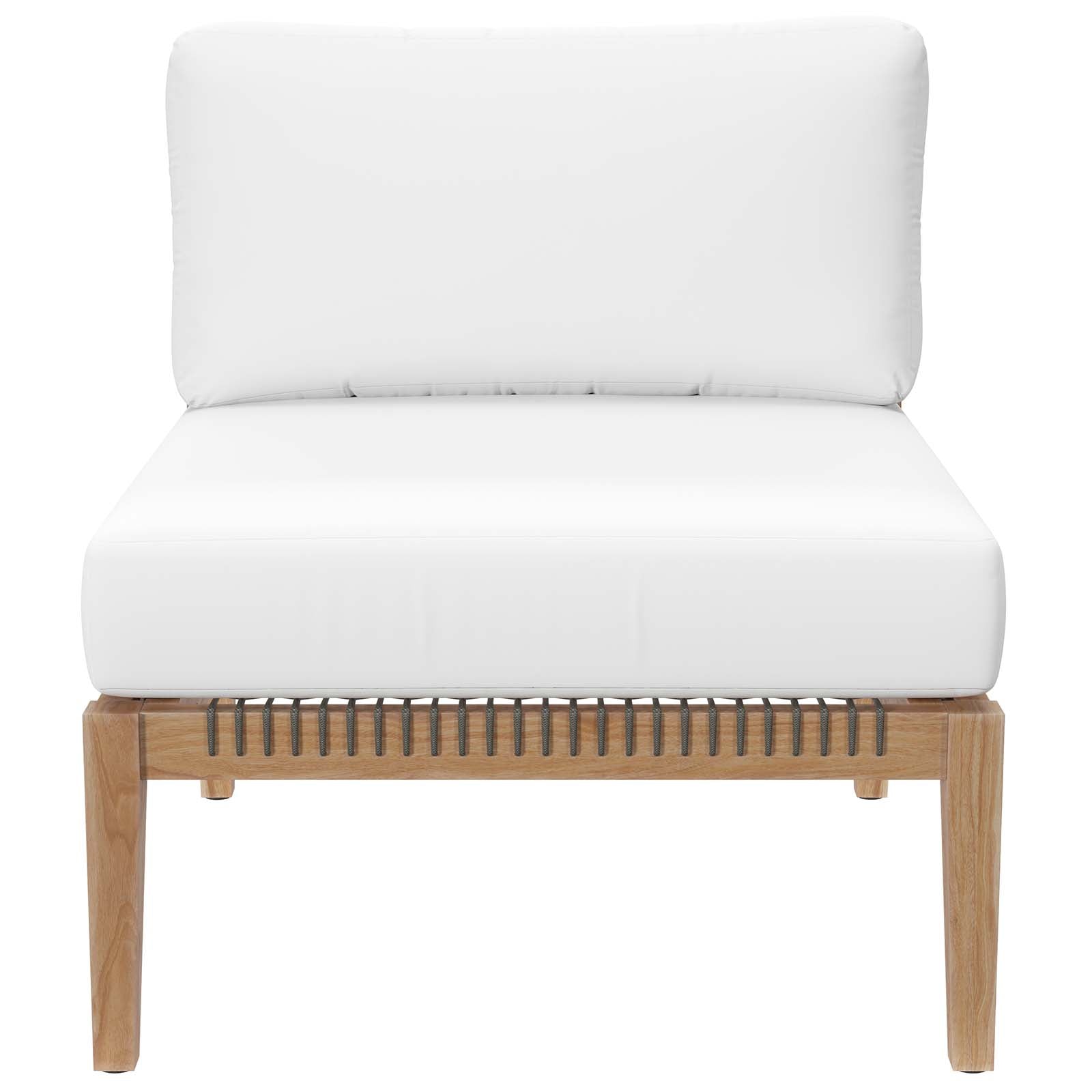 Clearwater 5-Piece Outdoor Patio Teak Wood Sectional Sofa by Modway