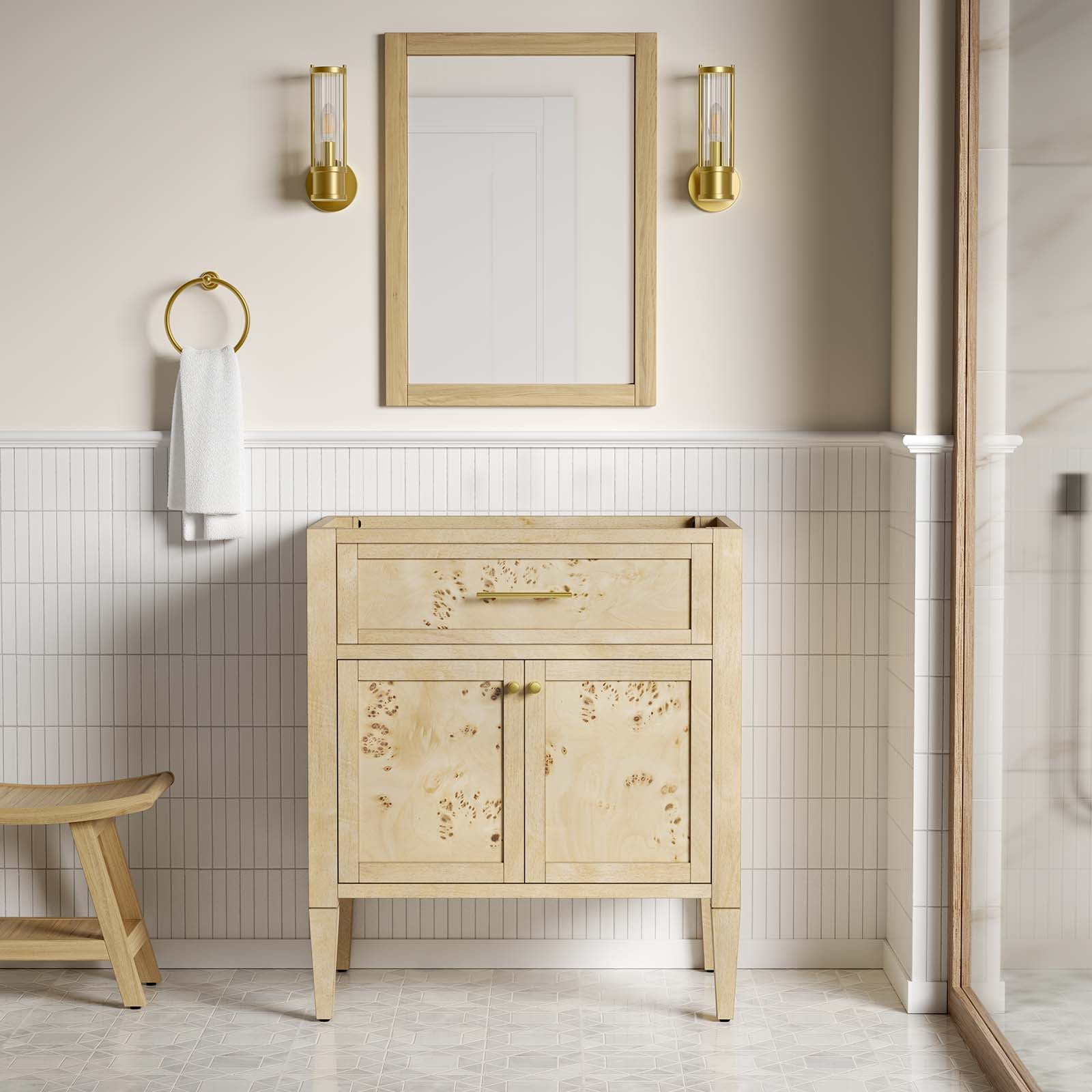 Elysian 30" Bathroom Vanity Cabinet (Sink Basin Not Included) by Modway