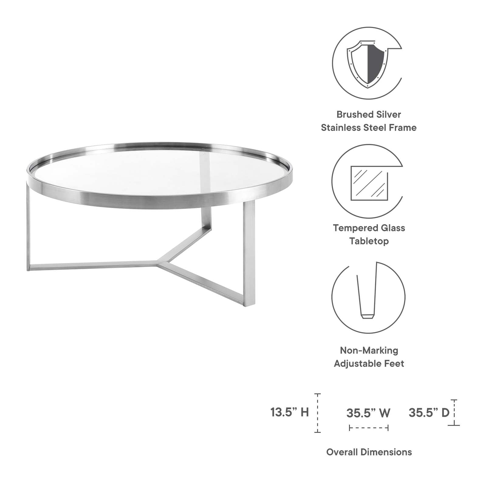 Relay Coffee Table by Modway