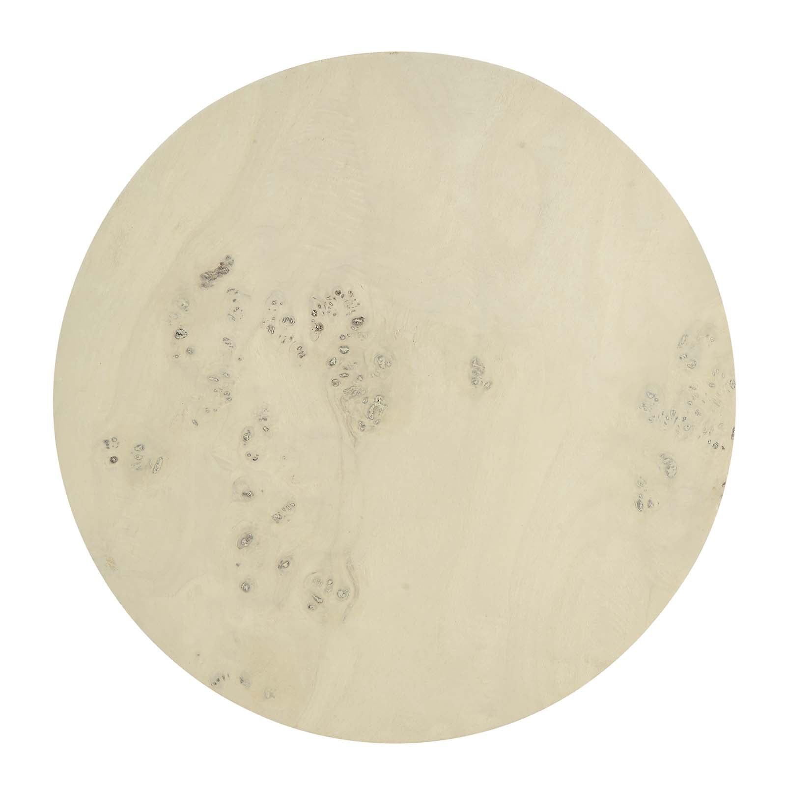 Cosmos 16" Round Burl Wood Side Table by Modway