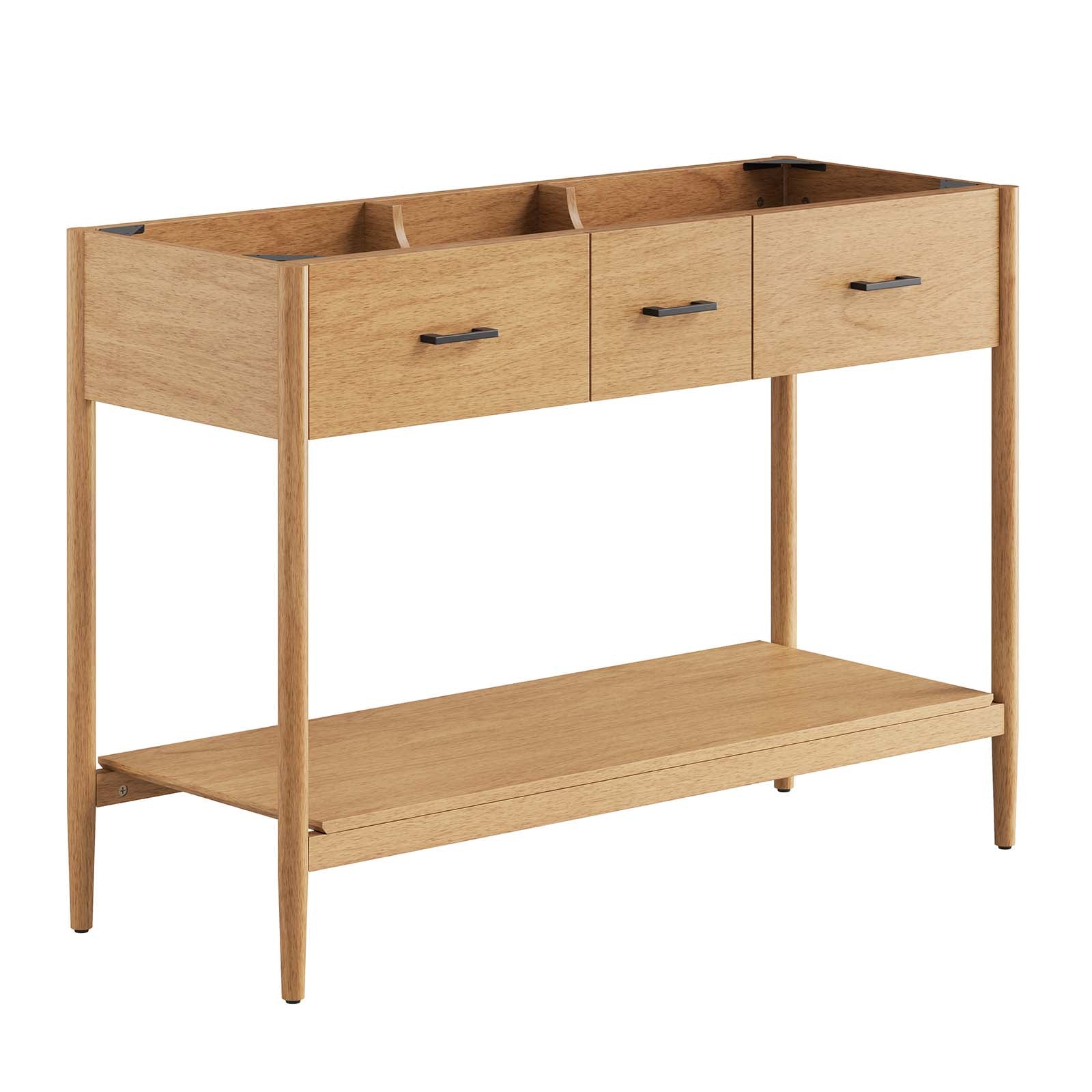 Zaire 48" Double Sink Compatible Bathroom Vanity Cabinet (Sink Basin Not Included) by Modway