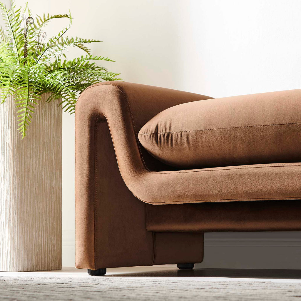 Waverly Performance Velvet Bench by Modway