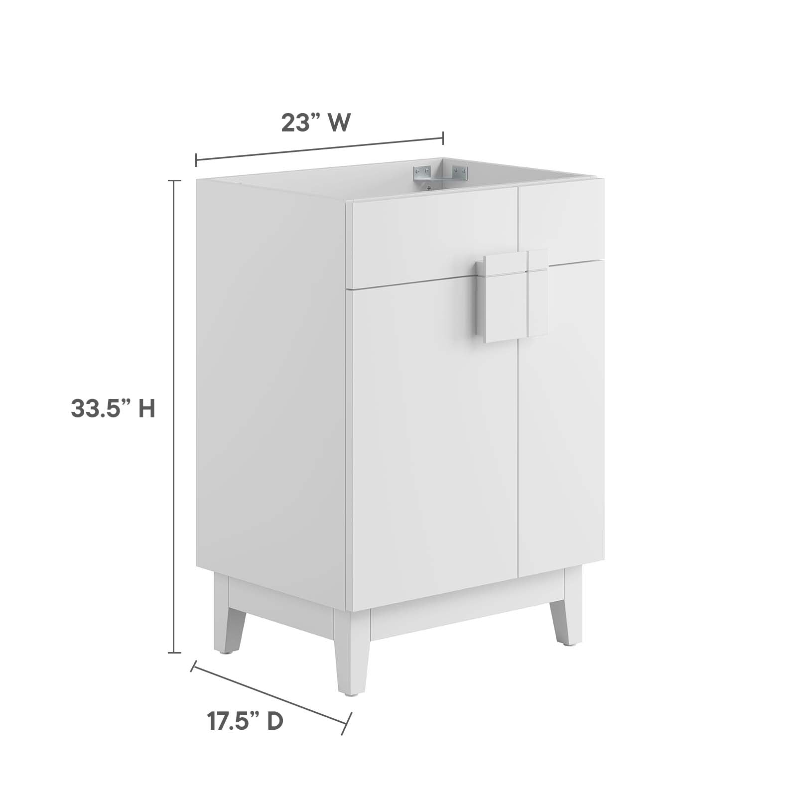 Miles 24" Bathroom Vanity Cabinet (Sink Basin Not Included) by Modway