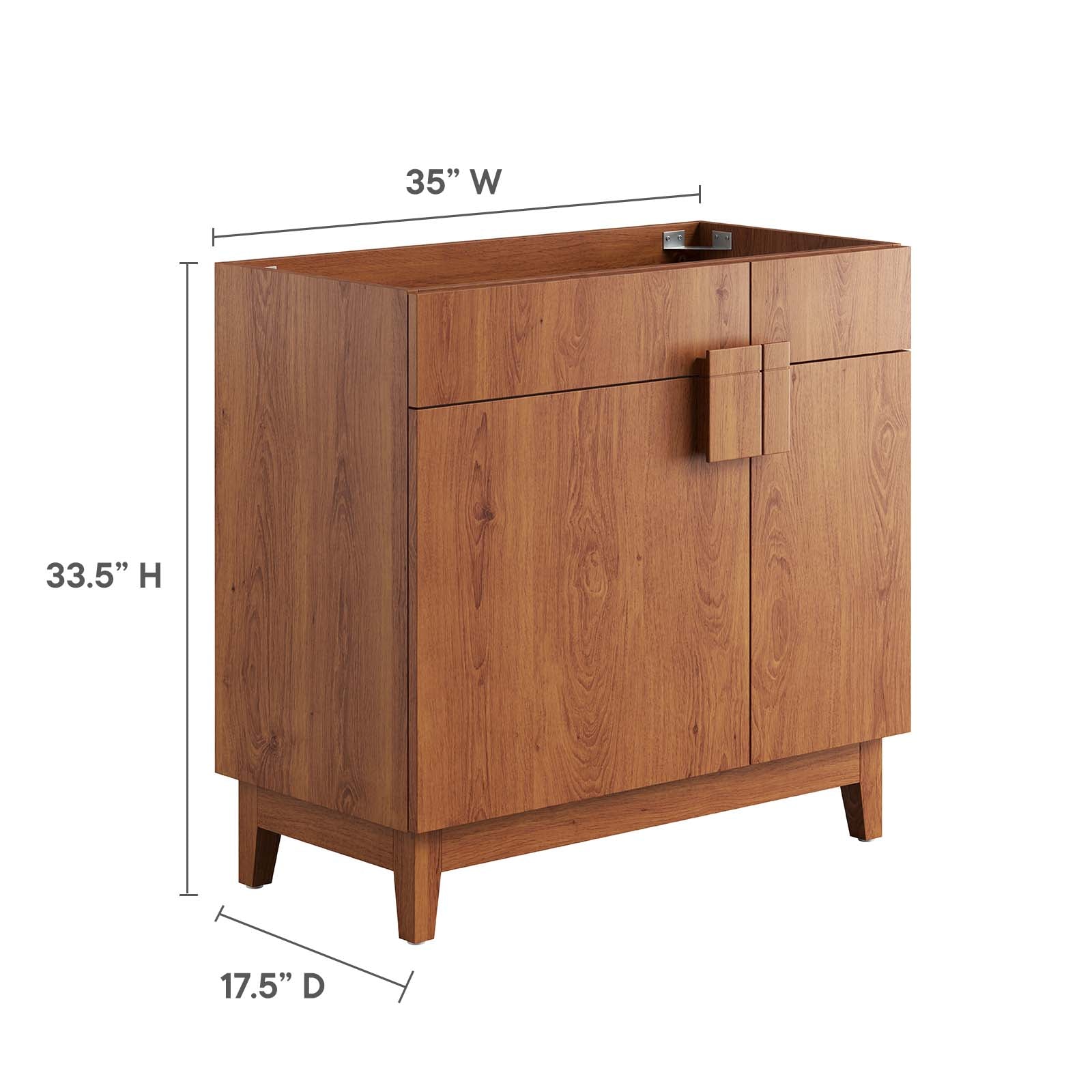 Miles 36" Bathroom Vanity Cabinet (Sink Basin Not Included) by Modway