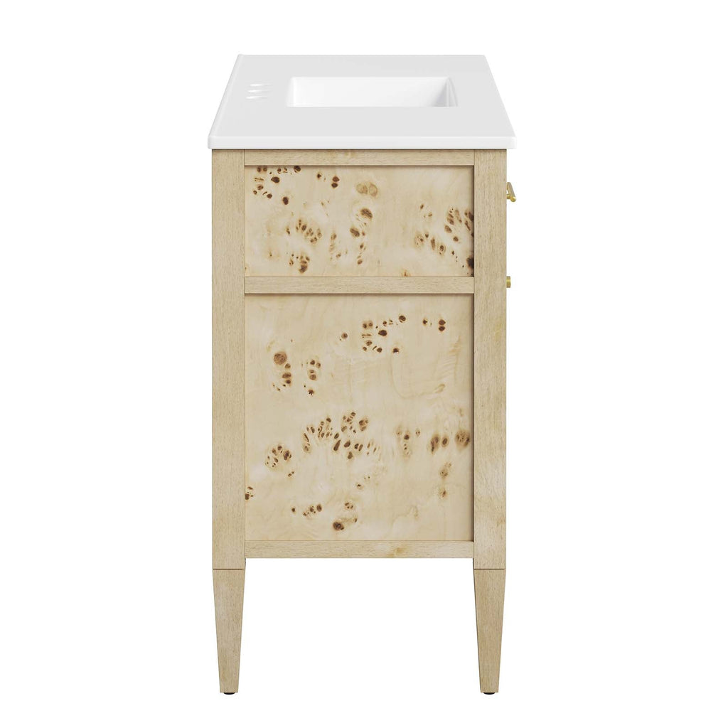 Elysian 48" Wood Single Sink Bathroom Vanity by Modway