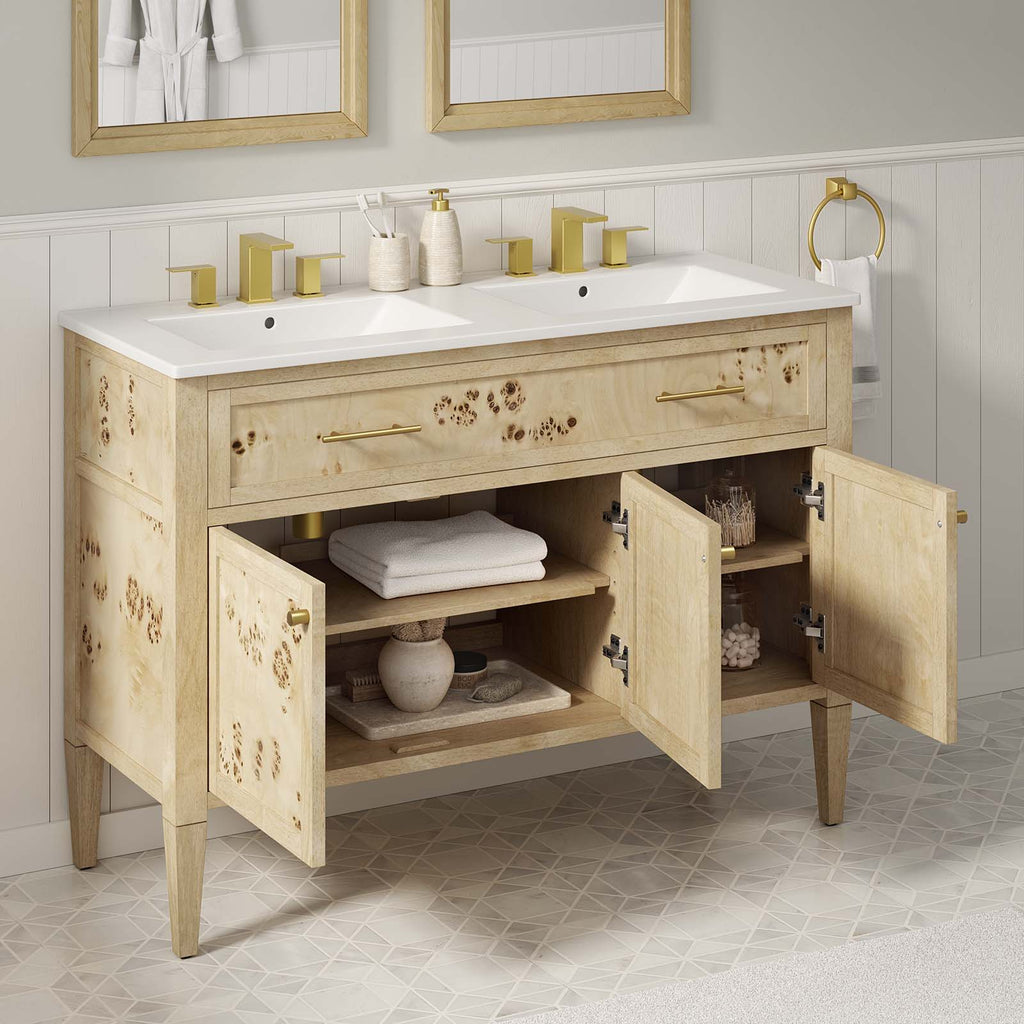 Elysian 48" Double Sink Bathroom Vanity by Modway