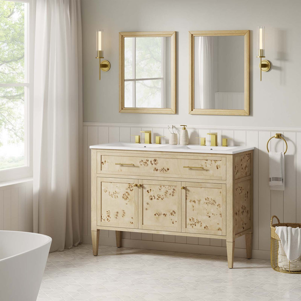 Elysian 48" Double Sink Bathroom Vanity by Modway