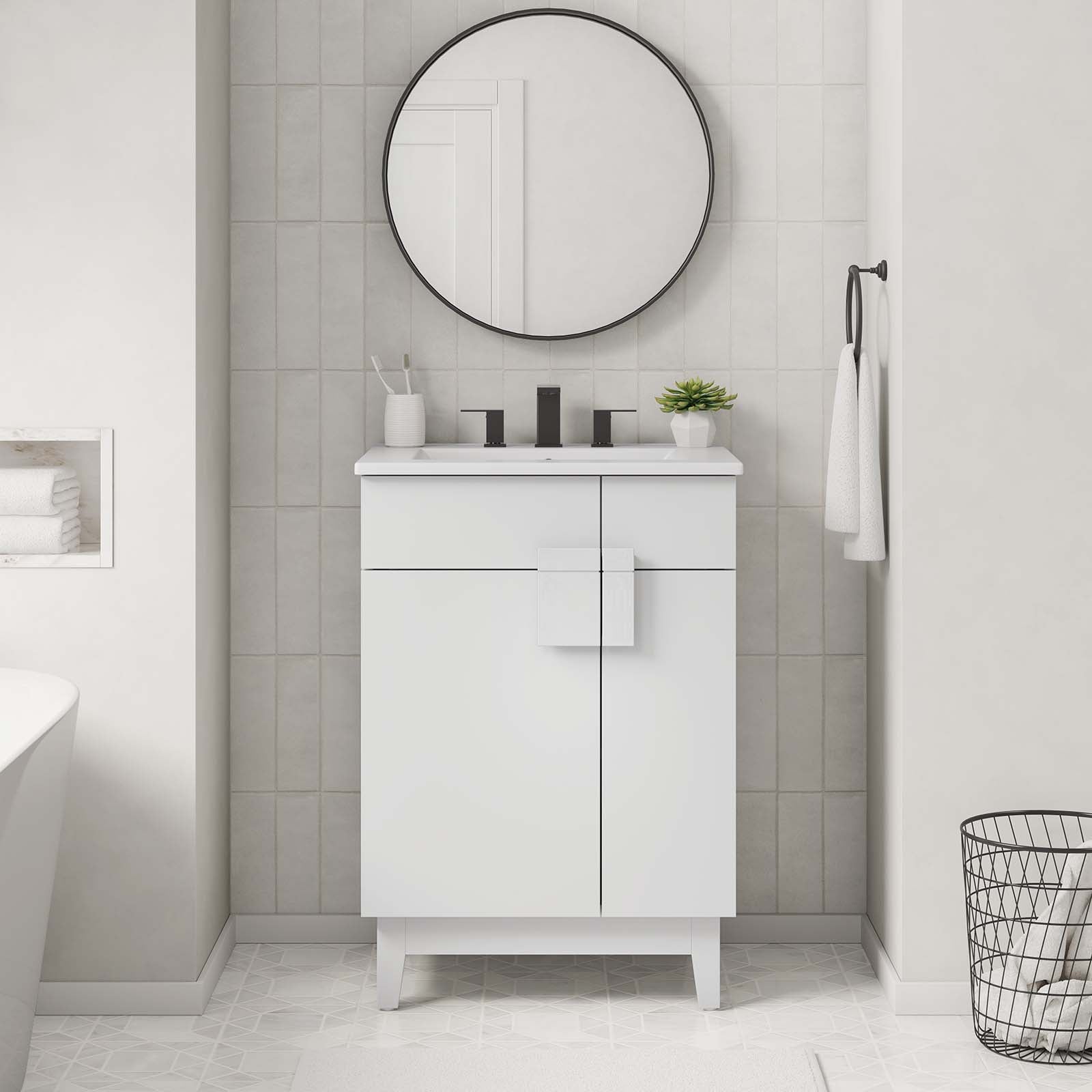 Miles 24" Bathroom Vanity by Modway