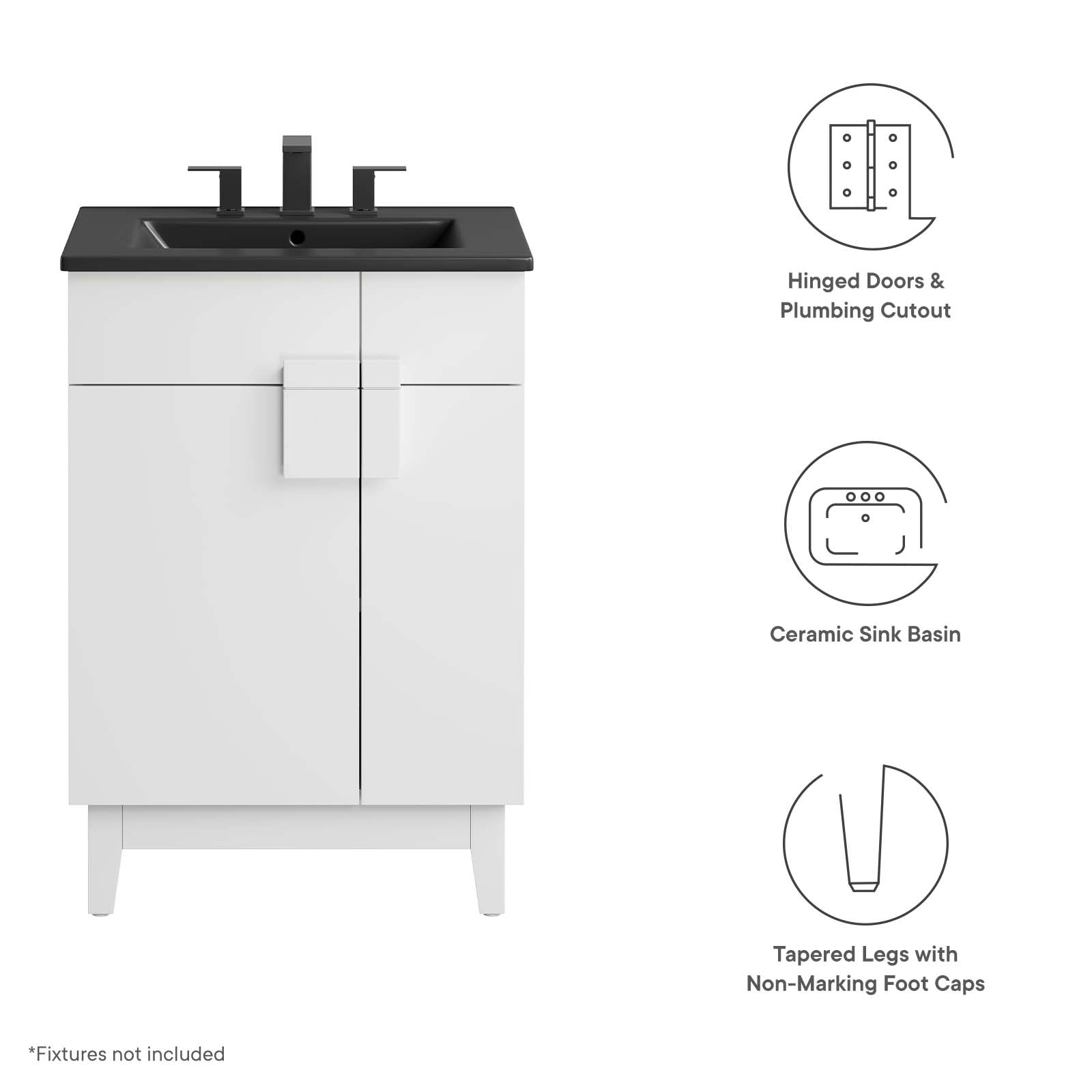 Miles 24" Bathroom Vanity by Modway