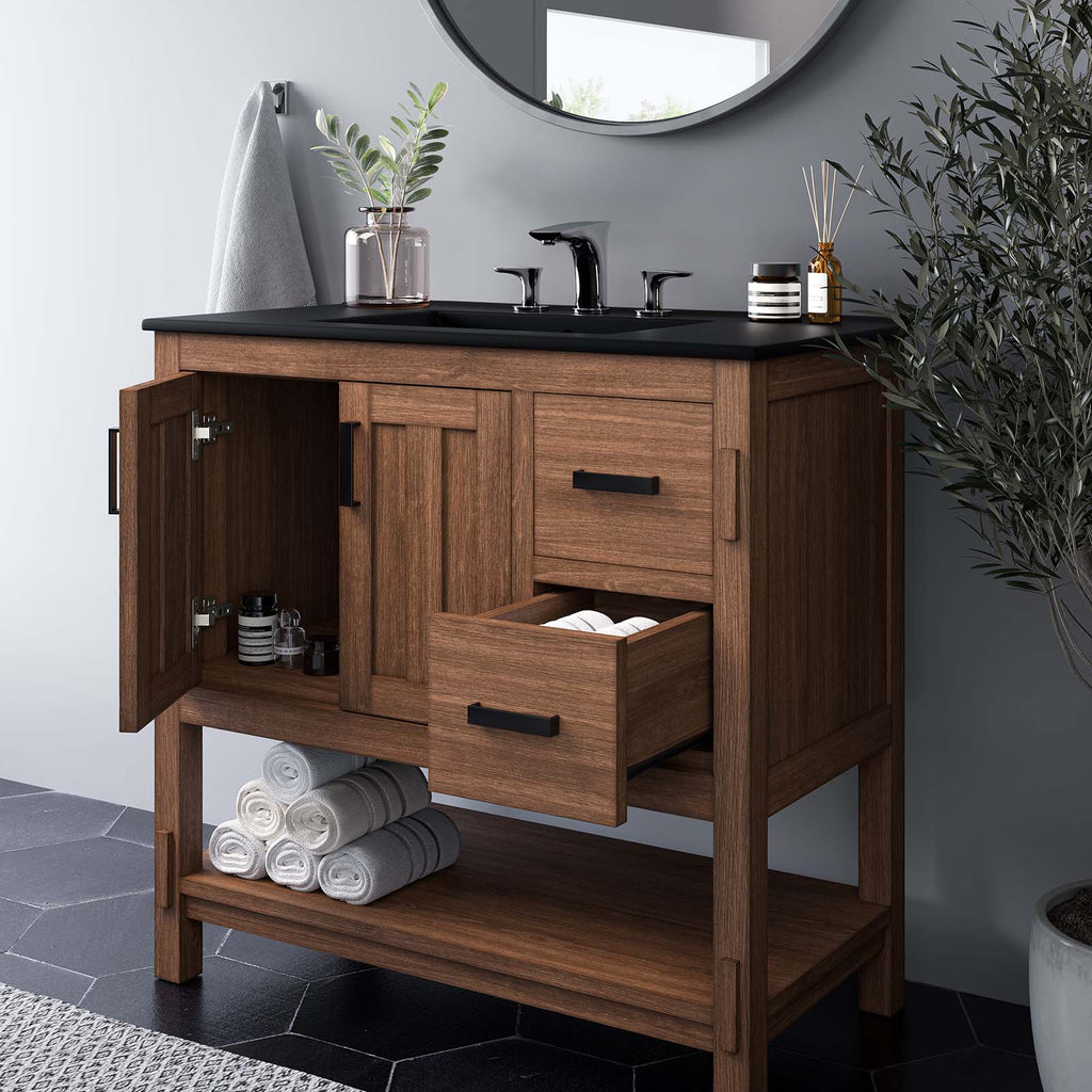 Ashlyn 36" Wood Bathroom Vanity by Modway